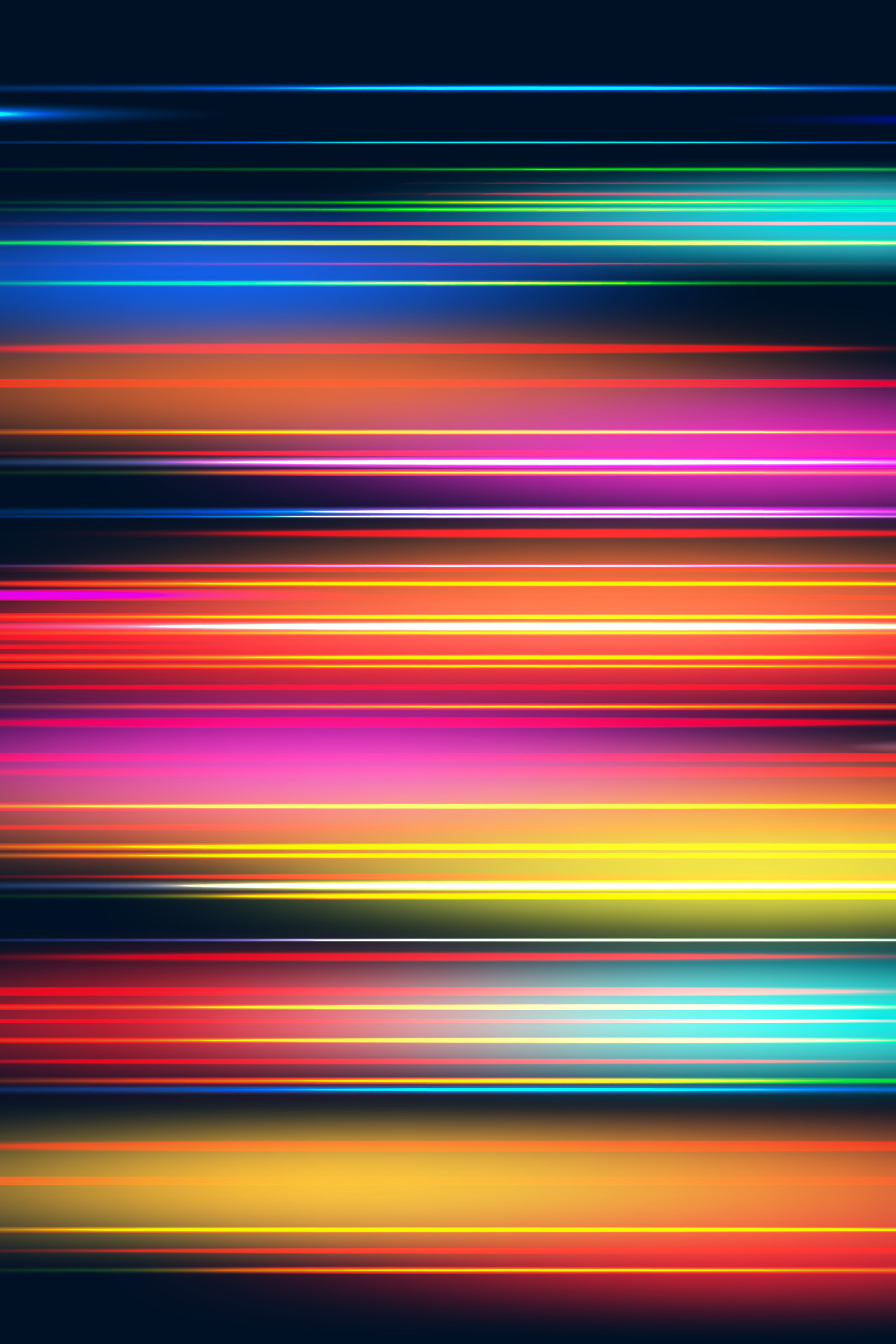 Rainbow Colors: Colorful abstract parallel lines, Symmetry. 2000x3000 HD Wallpaper.