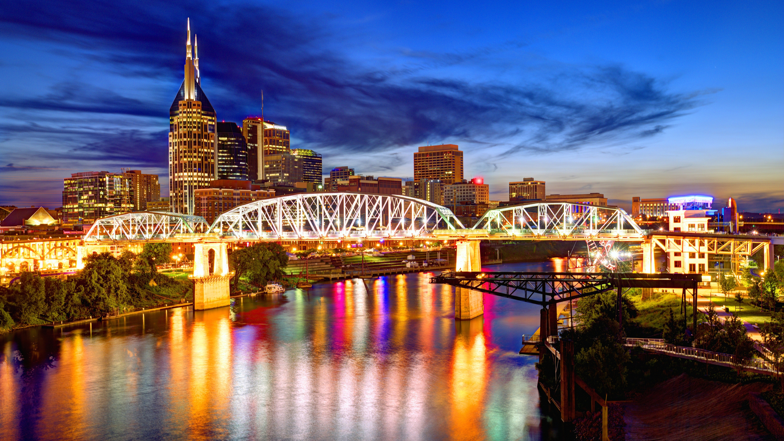 Nashville Skyline, Nashville TN, Lyons HR, 2560x1440 HD Desktop