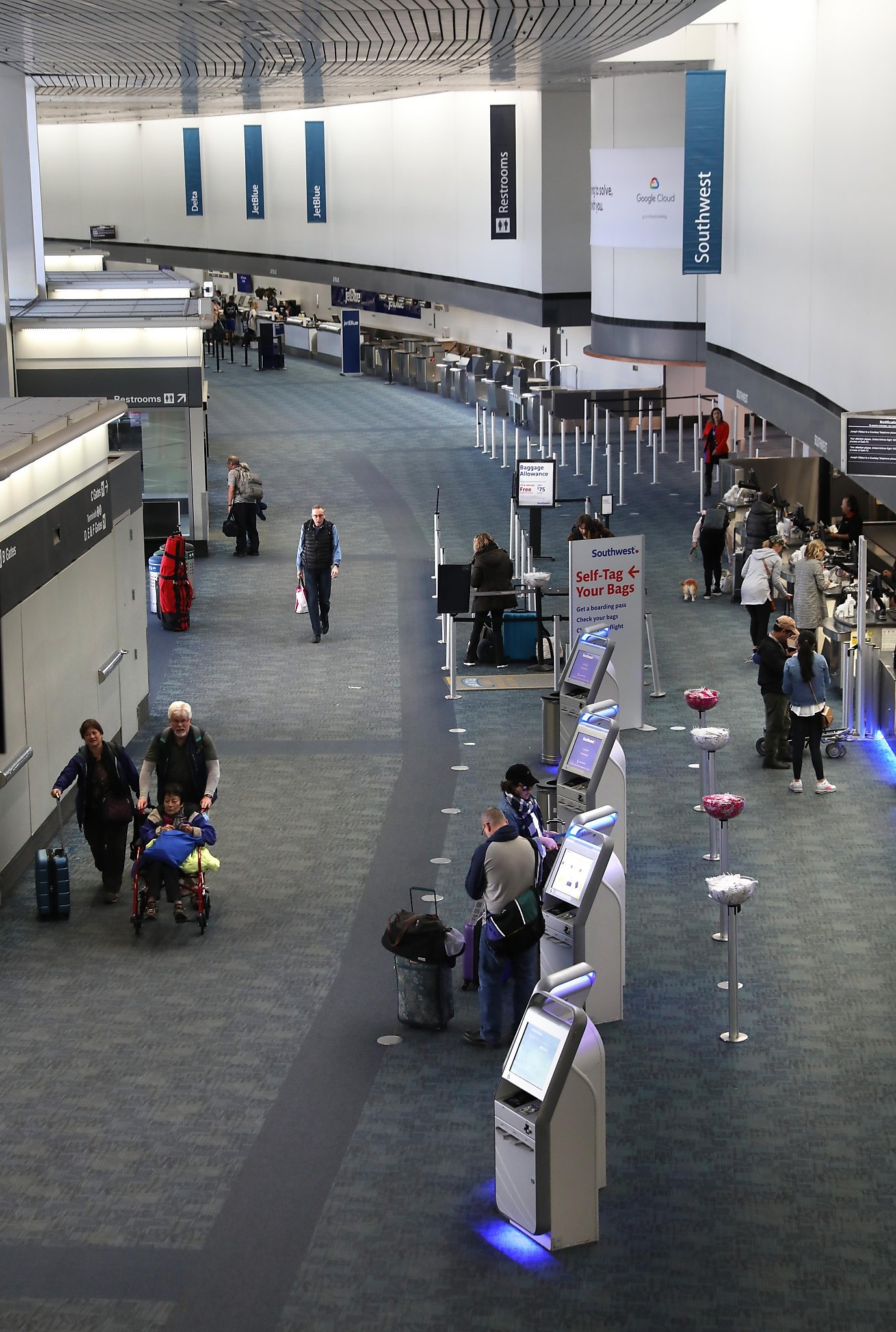 San Francisco Airport makeover, Terminal sneak preview, Coronavirus fears, 1380x2050 HD Phone