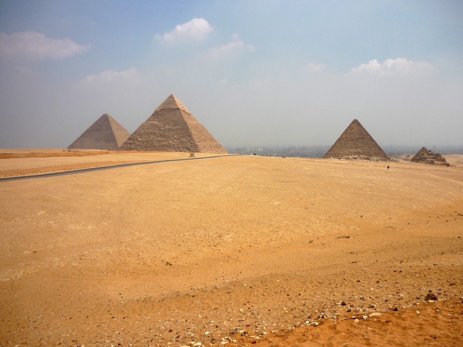 Pyramids of Giza, Historical site wonders, Ancient Egyptian legacy, Timeless beauty, 1920x1440 HD Desktop
