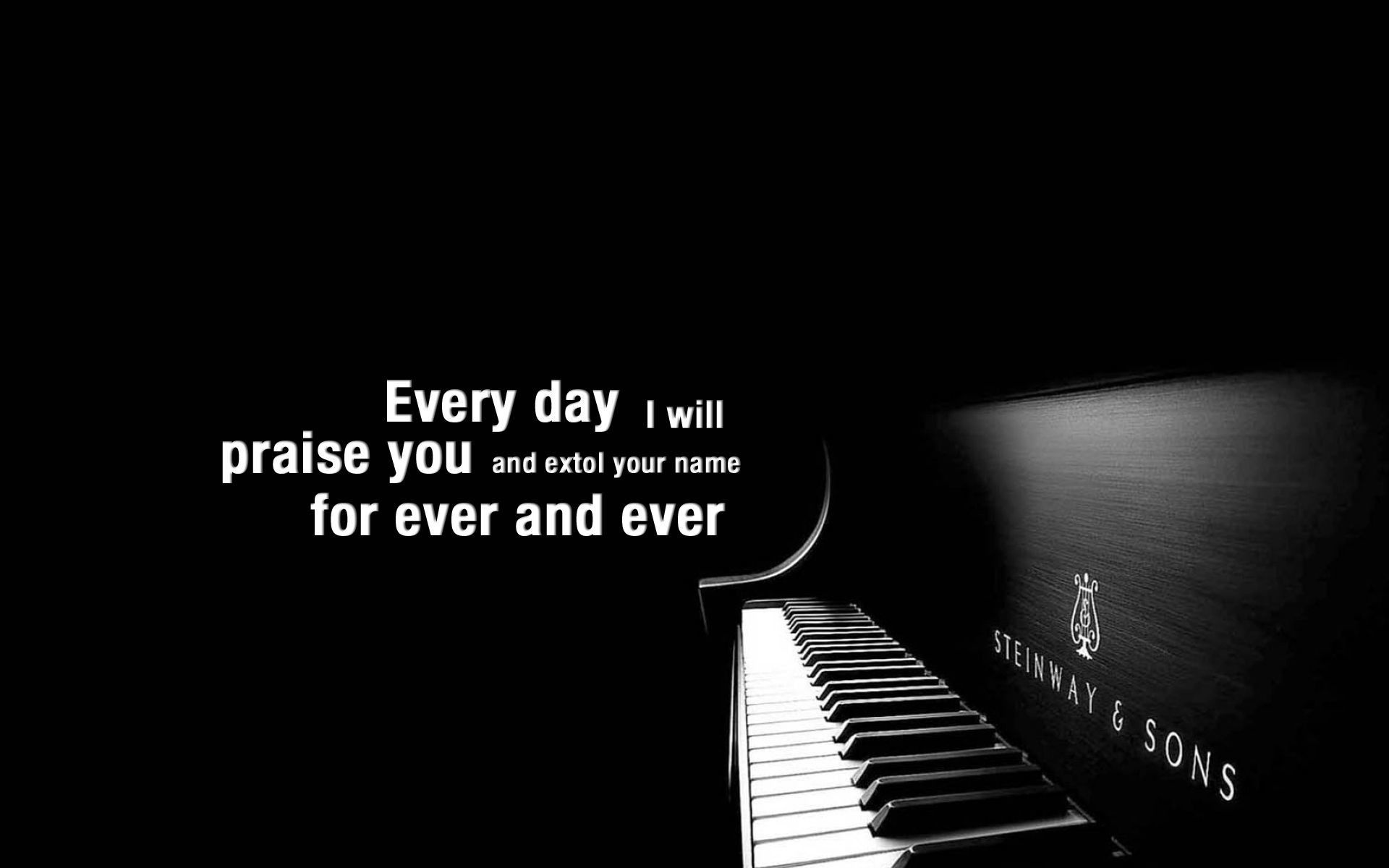 Gospel Music: Black and white, Piano music, Religious message, Musical instrument. 1920x1200 HD Wallpaper.