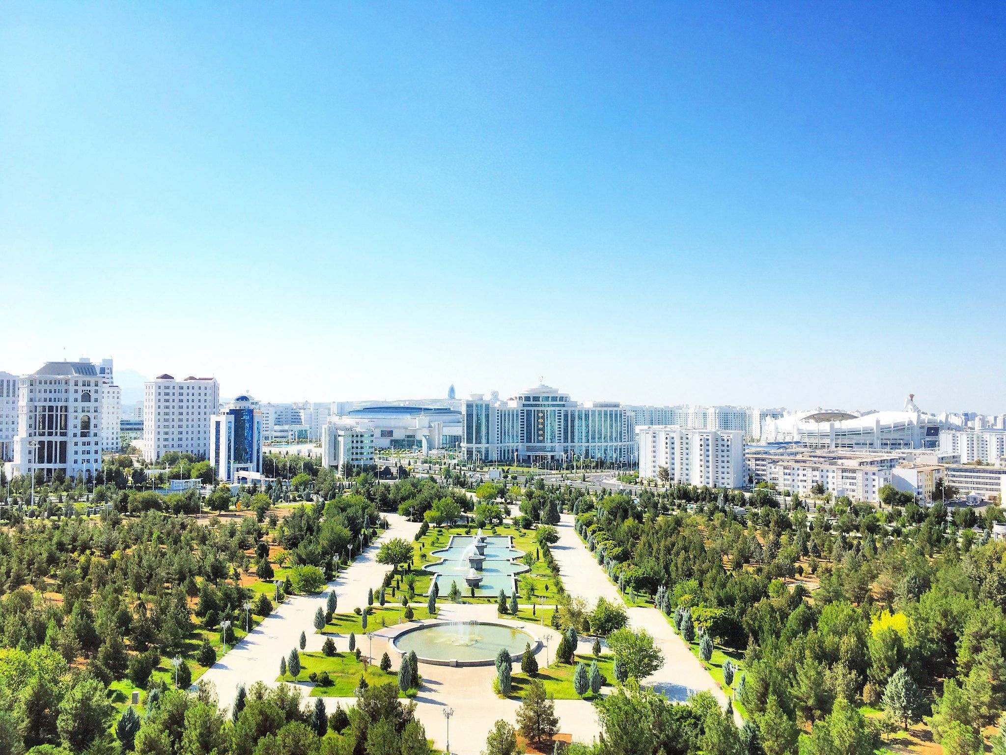Ashgabat city, Central Asian capital, Mountain lakes, Asia tours, 2050x1540 HD Desktop