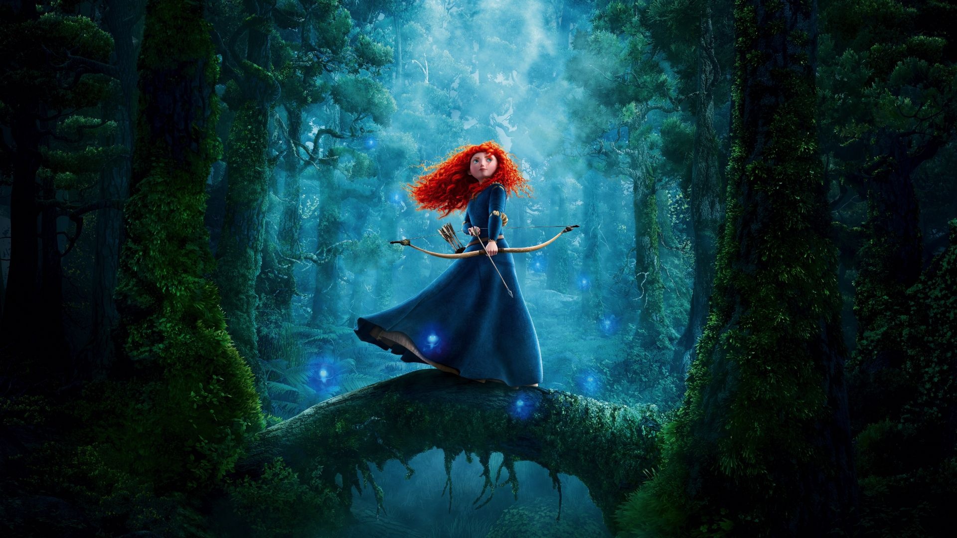 Brave animation movie, Princess Merida, Pixar masterpiece, Stunning 4K image, 1920x1080 Full HD Desktop