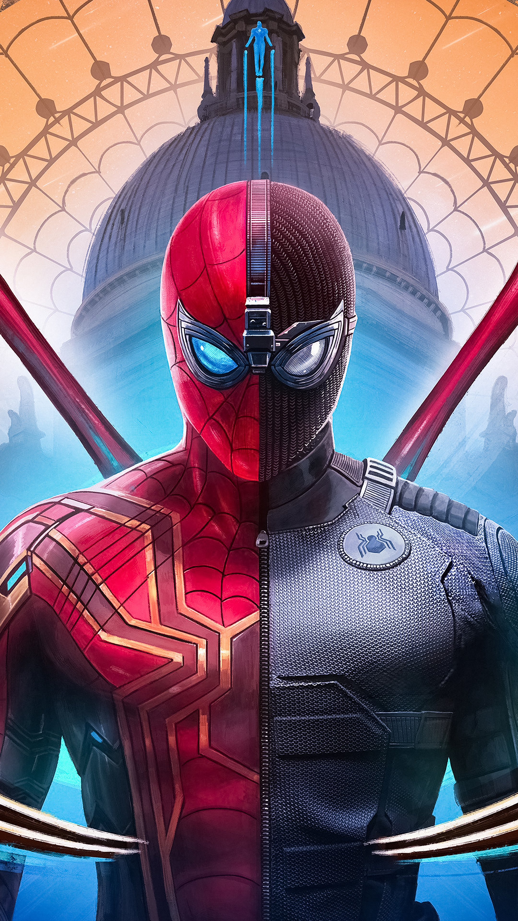 Far From Home, Iron Spider Wallpaper, 2160x3840 4K Phone