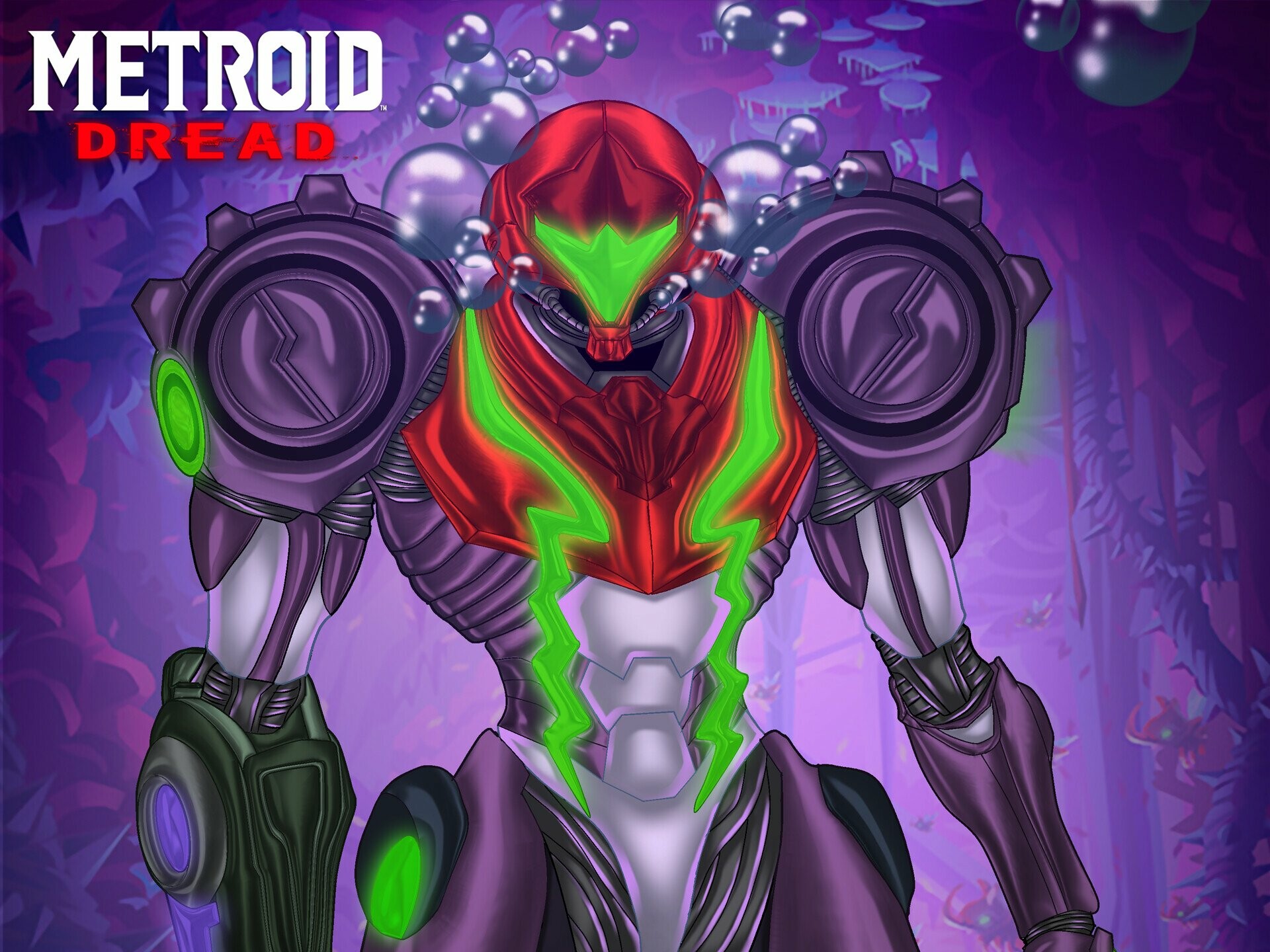 Metroid Dread: Dangerous X parasites, Galaxy-threatening organisms. 1920x1440 HD Wallpaper.