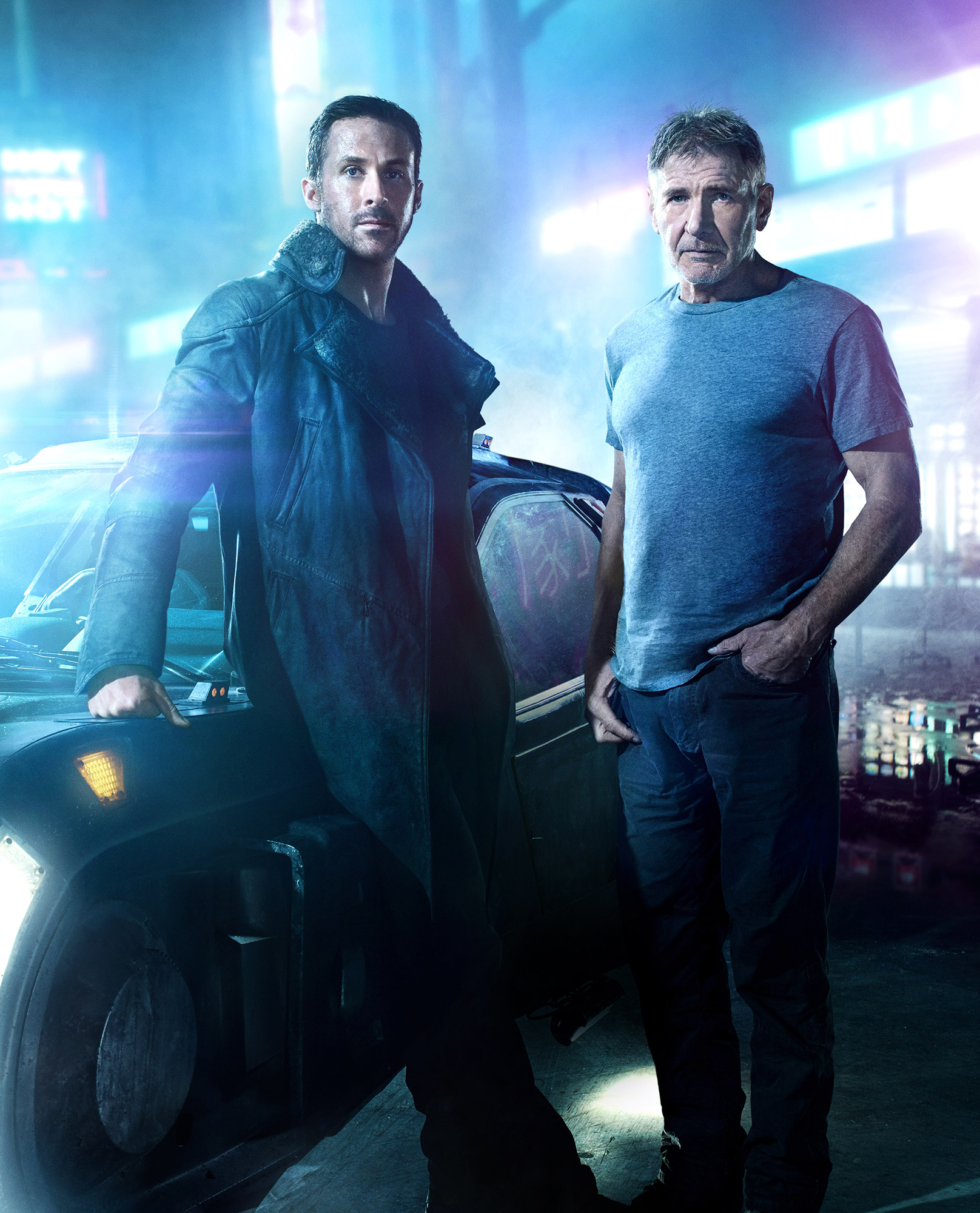 Ryan Gosling, Blade Runner, harrison ford, accident, 1620x2000 HD Phone