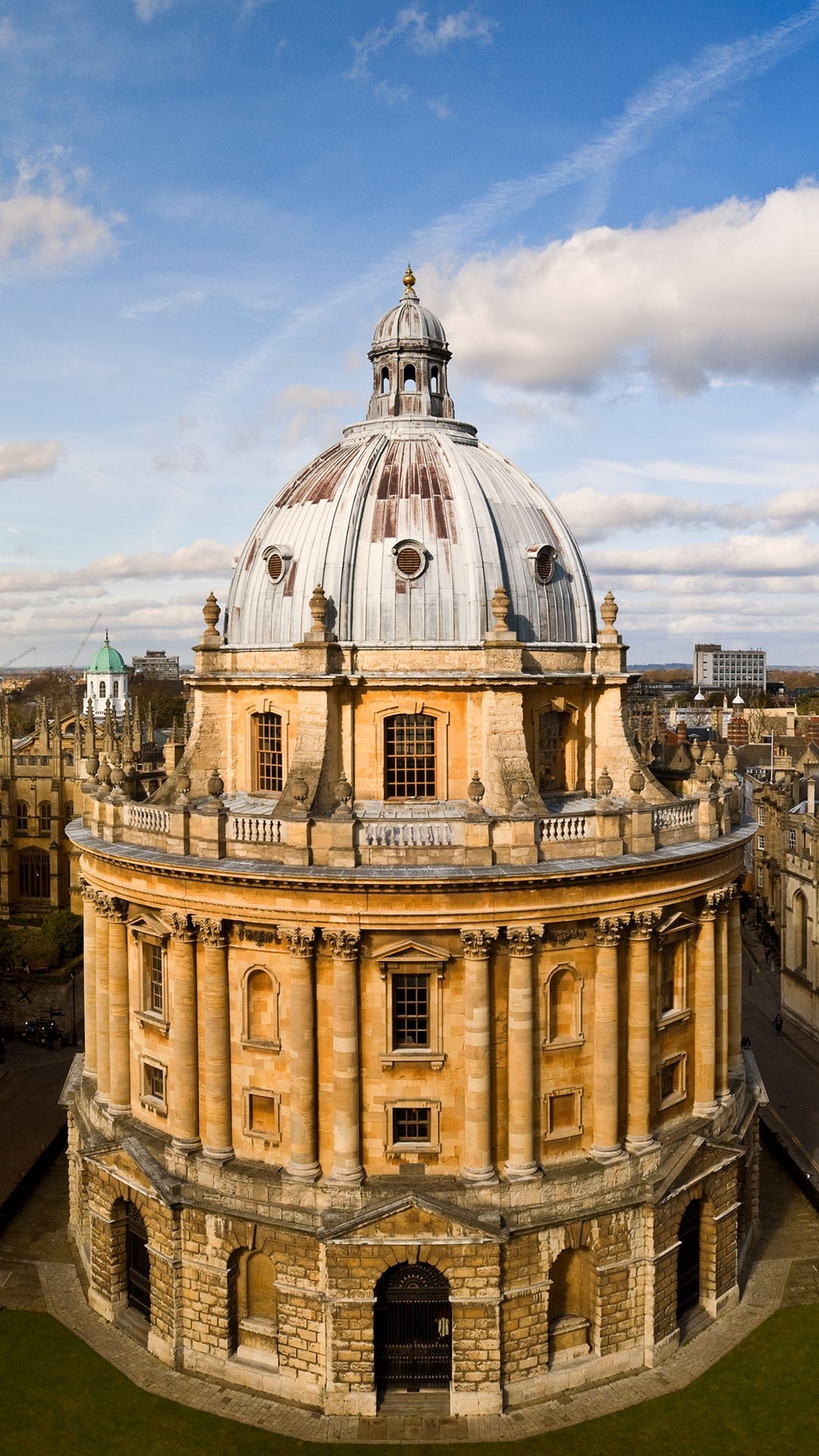 Oxford skyline, Radcliffe Camera, England, 1080x1920 Full HD Phone