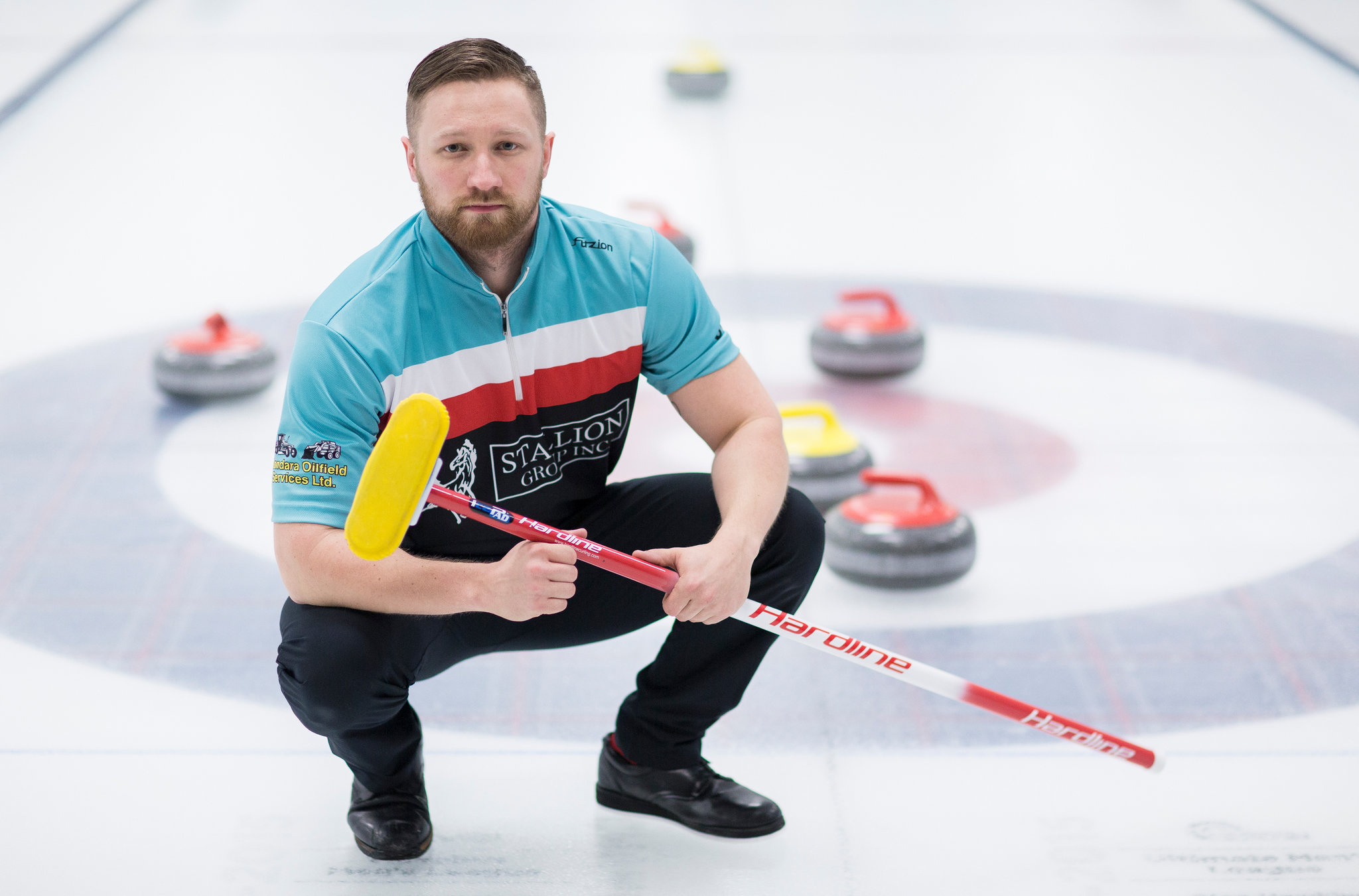 Curling: Charley Thomas, A Canadian curler from Calgary who currently skips his own rink on the World Curling Tour. 2050x1360 HD Background.