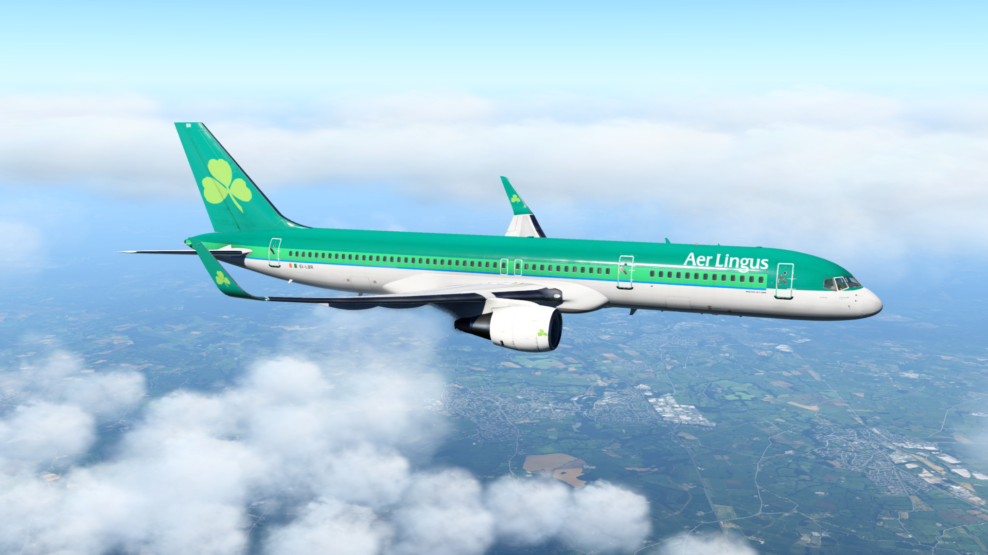 Aer Lingus, ASL Airlines FF, Boeing 757-200, Travels, 1920x1080 Full HD Desktop