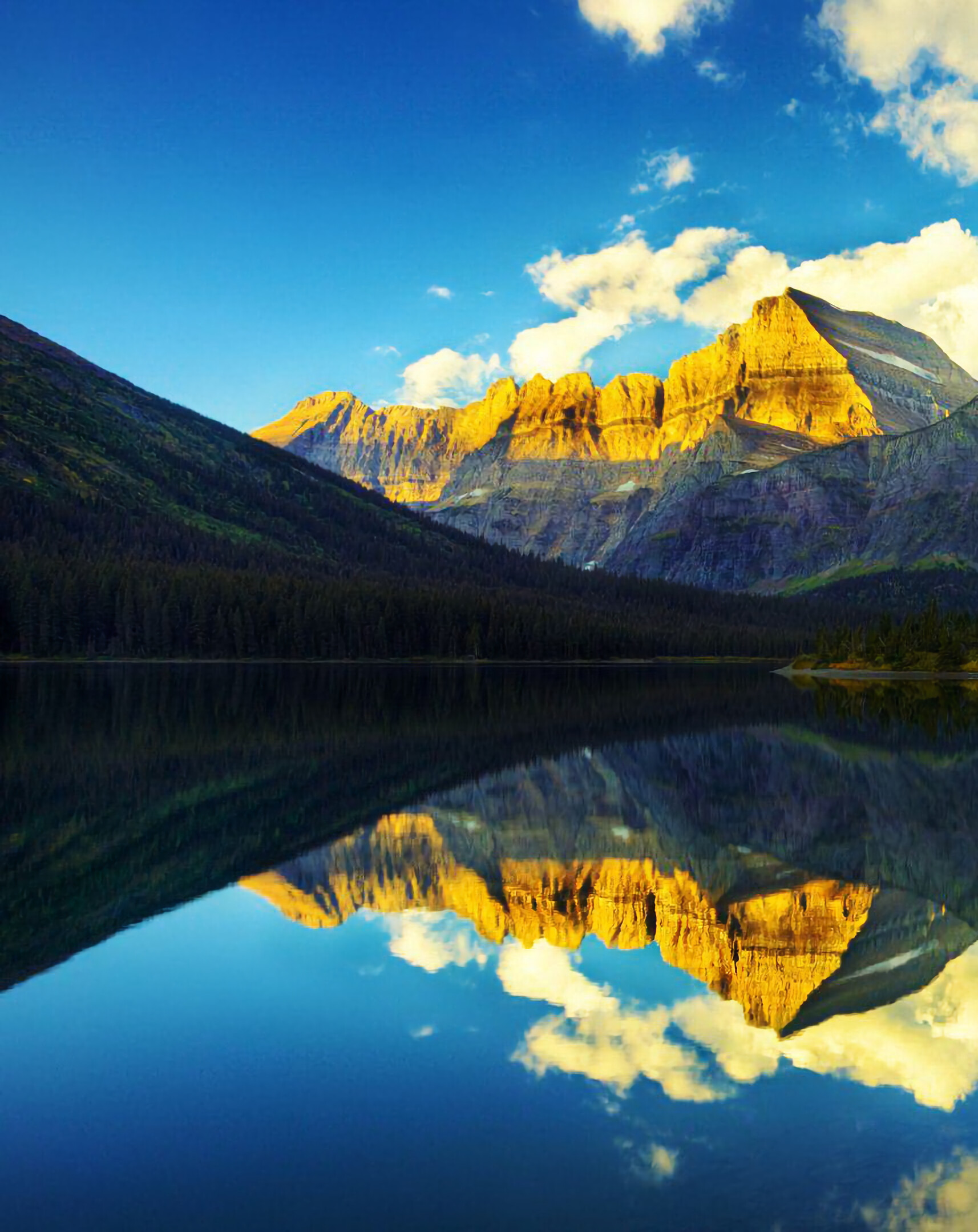 Nature's sanctuary, Tranquil lakes, West Glacier adventure, 1720x2160 HD Phone