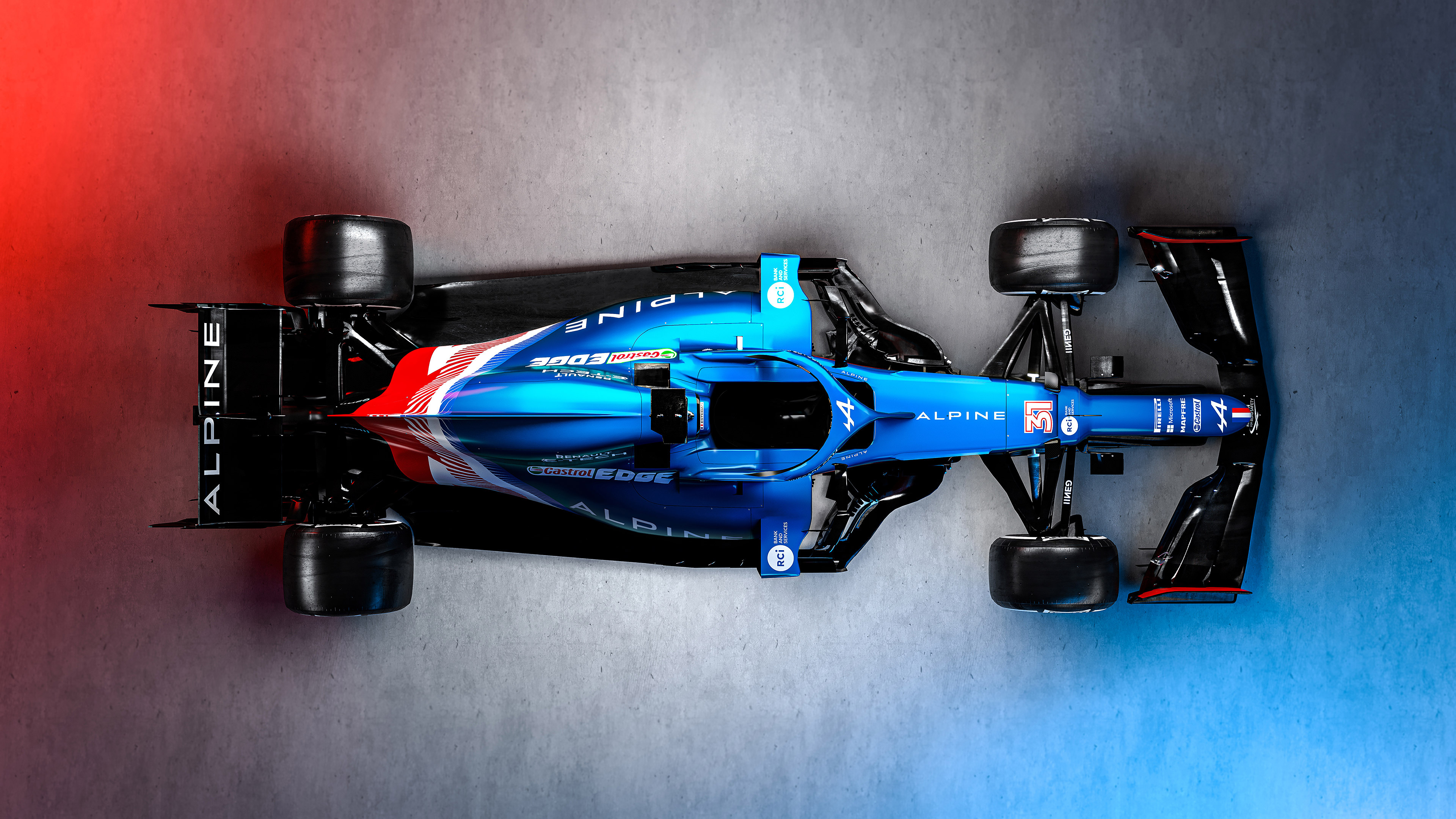 Formula 1: Modern-day F1 cars, Constructed from composites of carbon fiber and similar ultra-lightweight materials. 3840x2160 4K Background.