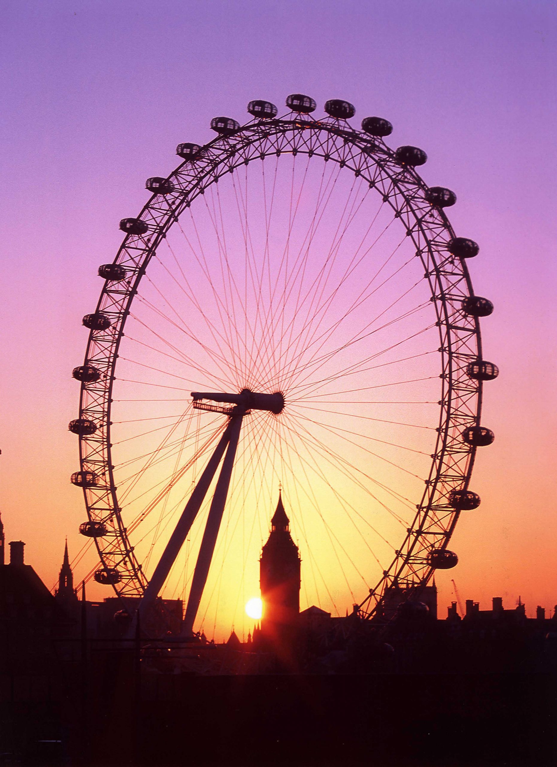 London Eye, Famous ferris wheel, Panoramic view, Iconic landmark, 1860x2560 HD Phone
