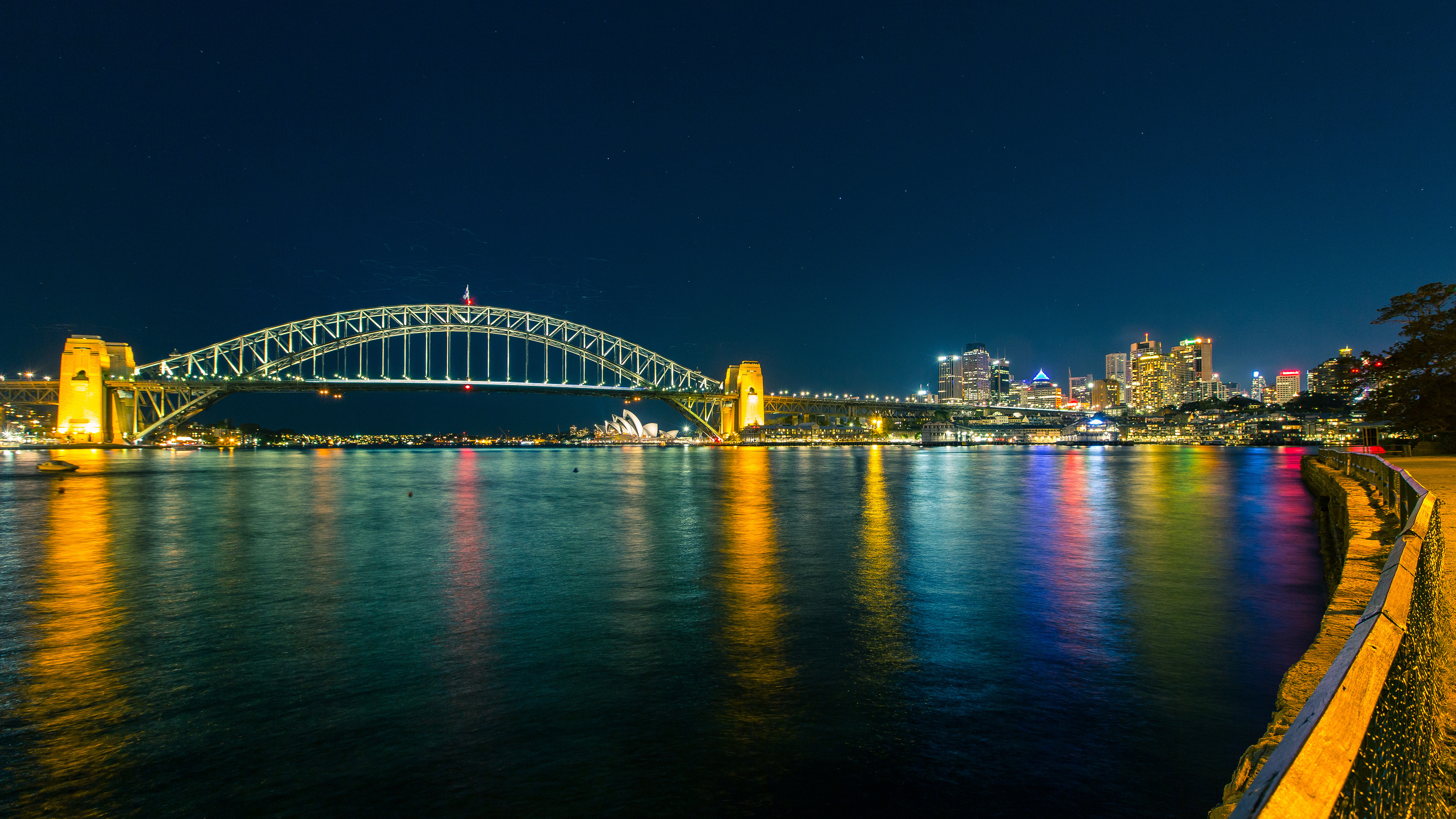 Sydney: The First Fleet of convicts, led by Arthur Phillip, founded the city as a British penal colony. 3840x2160 4K Background.