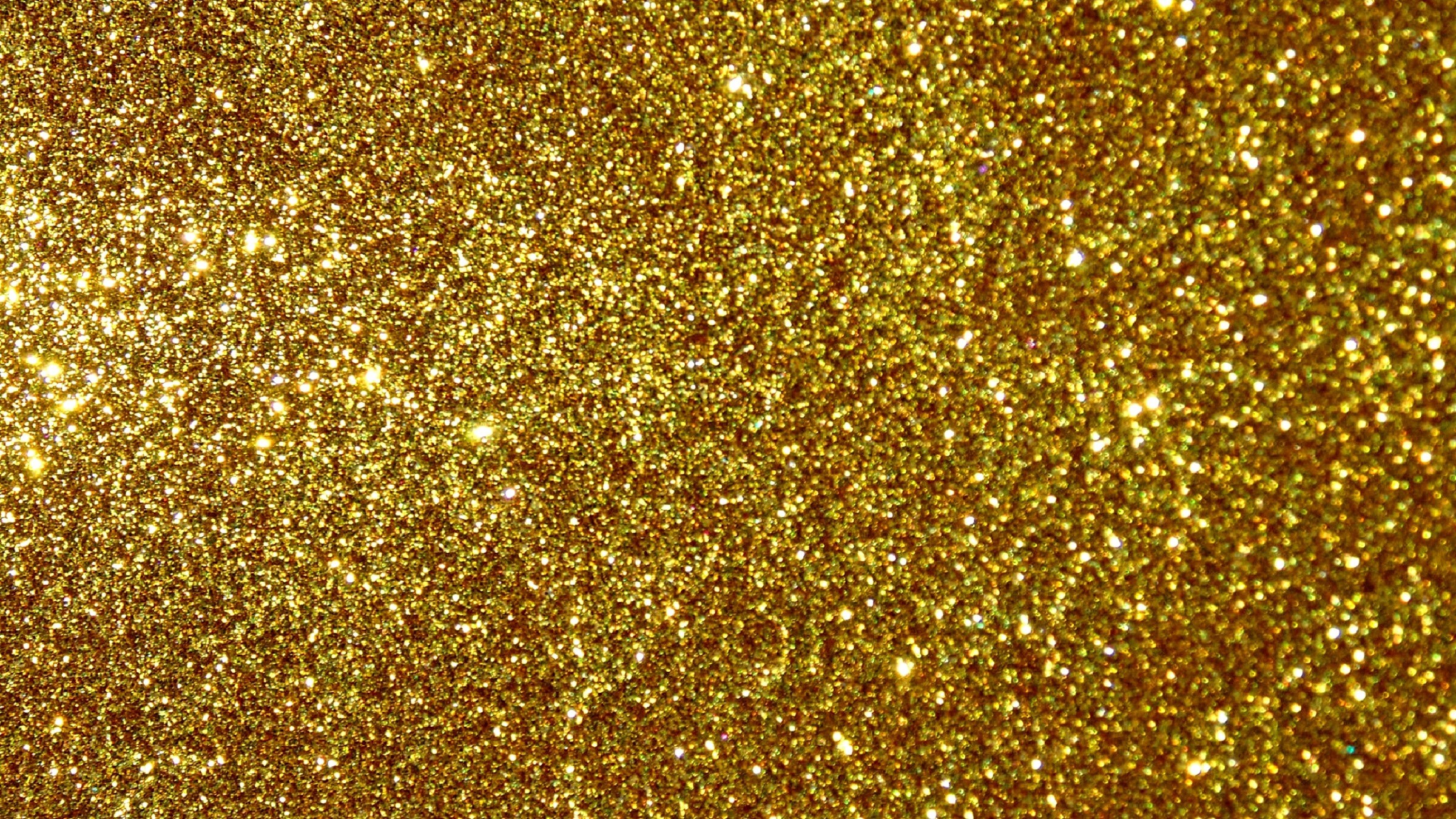 Gold Dots: Glitter metallic powder, Golden shimmer shades for eye makeup, Small pieces of uniform shape. 2400x1350 HD Background.