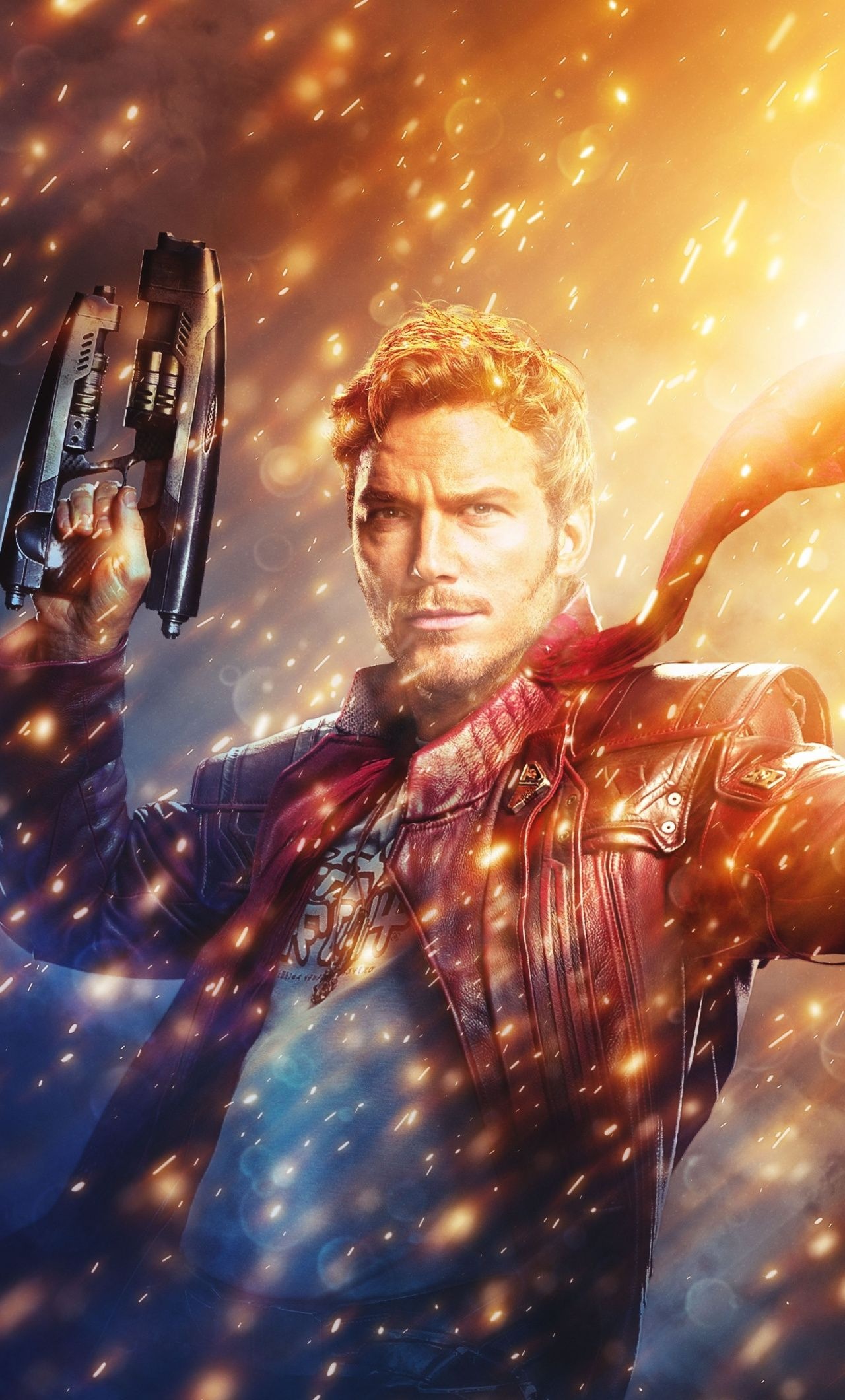 Chris Pratt: The Guardians of the Galaxy, Movie star, Star-Lord. 1280x2120 HD Wallpaper.