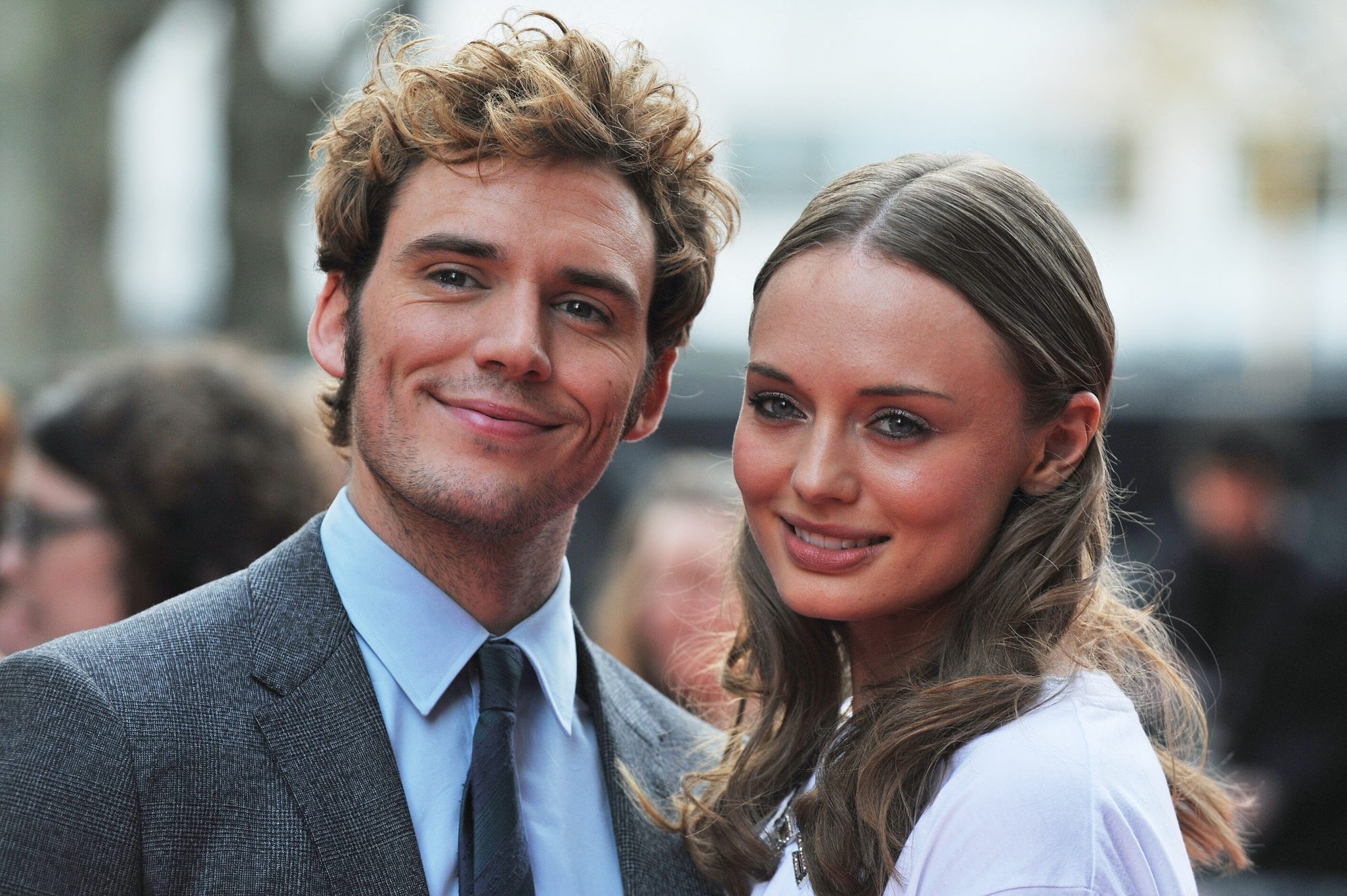 Sam Claflin: Married actress Laura Haddock in July 2013 in a private ceremony. 2000x1340 HD Wallpaper.