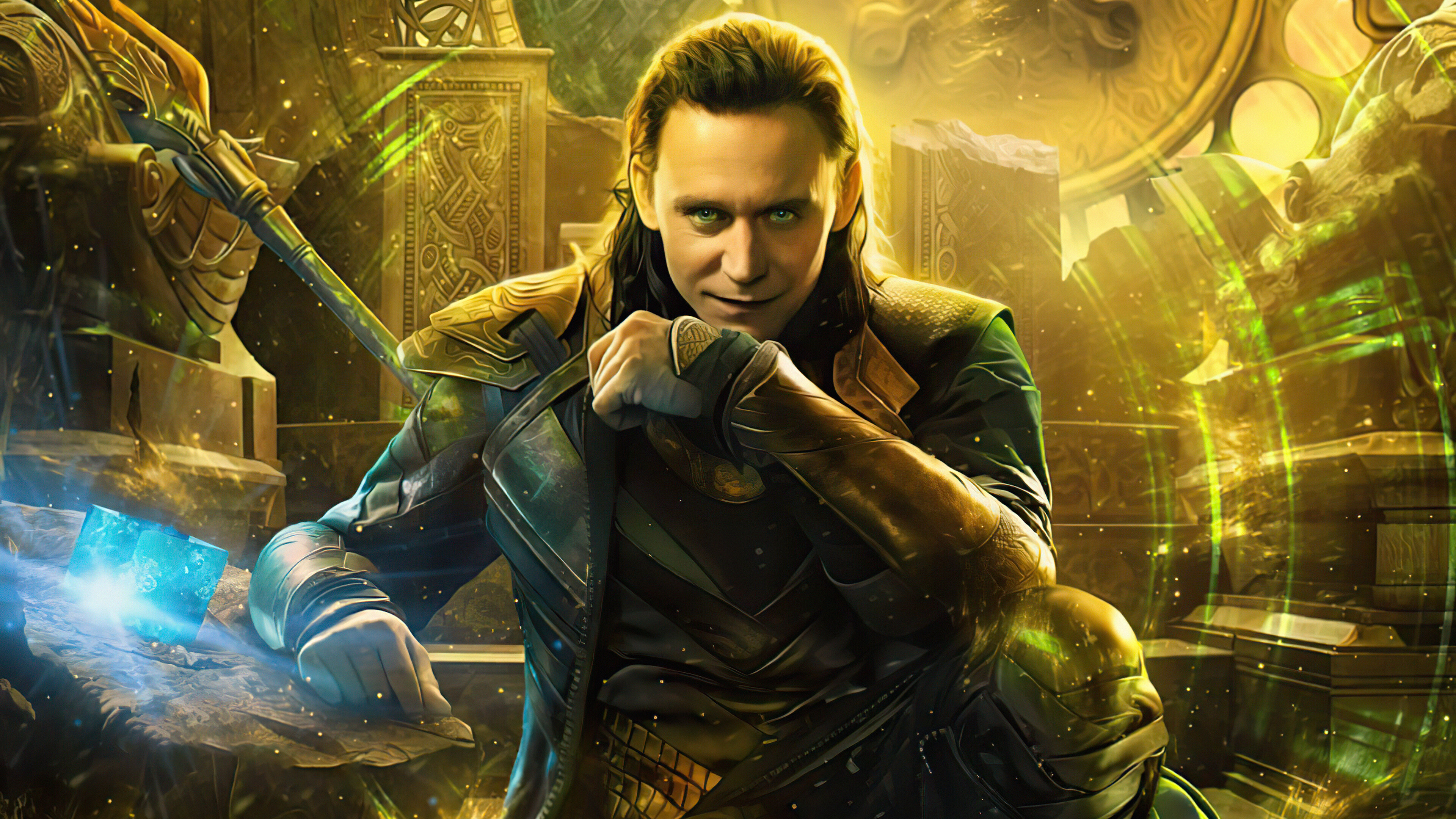 Loki (TV Series): God of Mischief, TV show, produced by Marvel Studios. 3840x2160 4K Background.