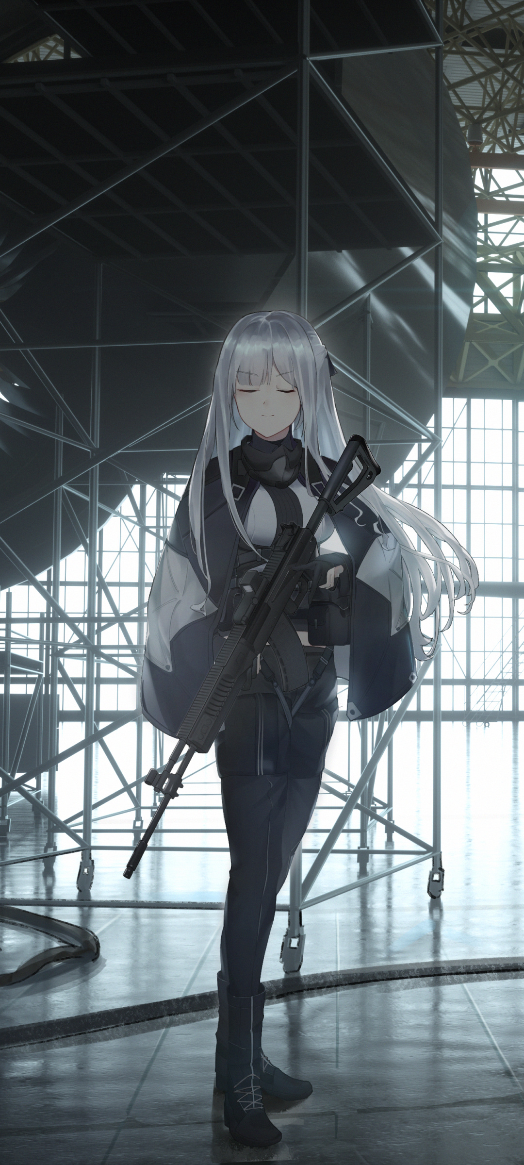 Girls' Frontline anime, Video game adaptation, Tactical battles, Team-based combat, 1080x2400 HD Handy