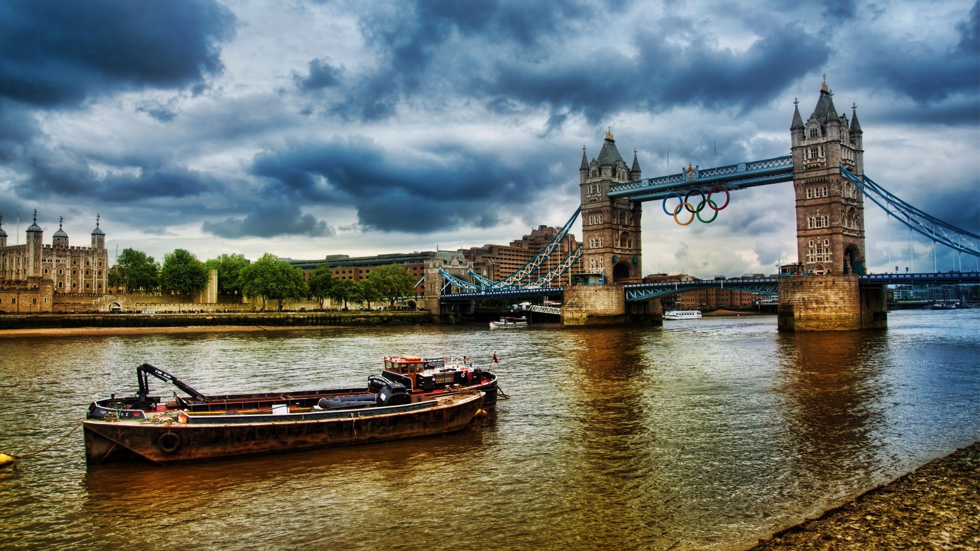River Thames, Olympics 2012, Tower Bridge, Travel, 1920x1080 Full HD Desktop