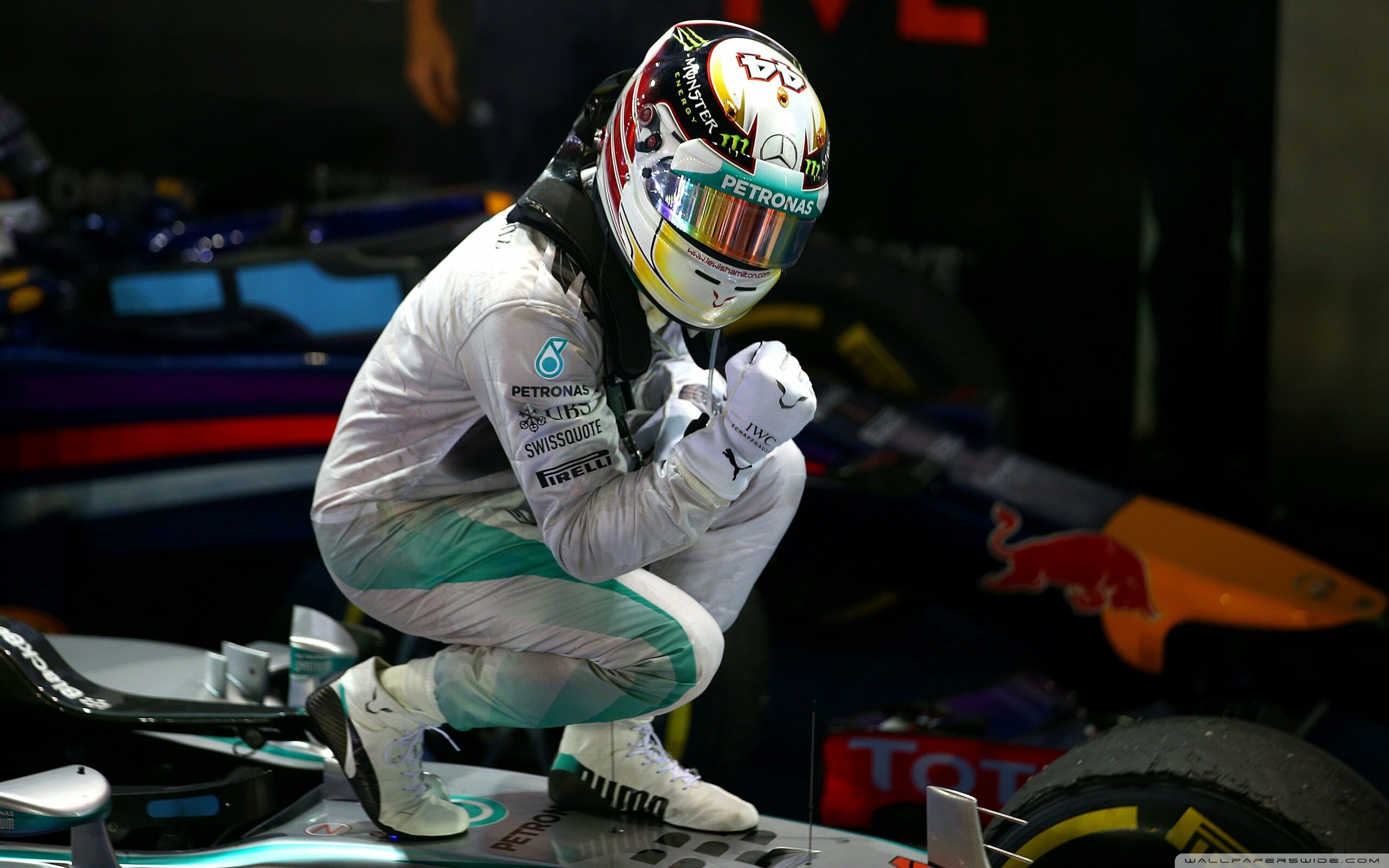 Lewis Hamilton: Racing driver, The third place at the Australian Grand Prix. 2560x1600 HD Wallpaper.