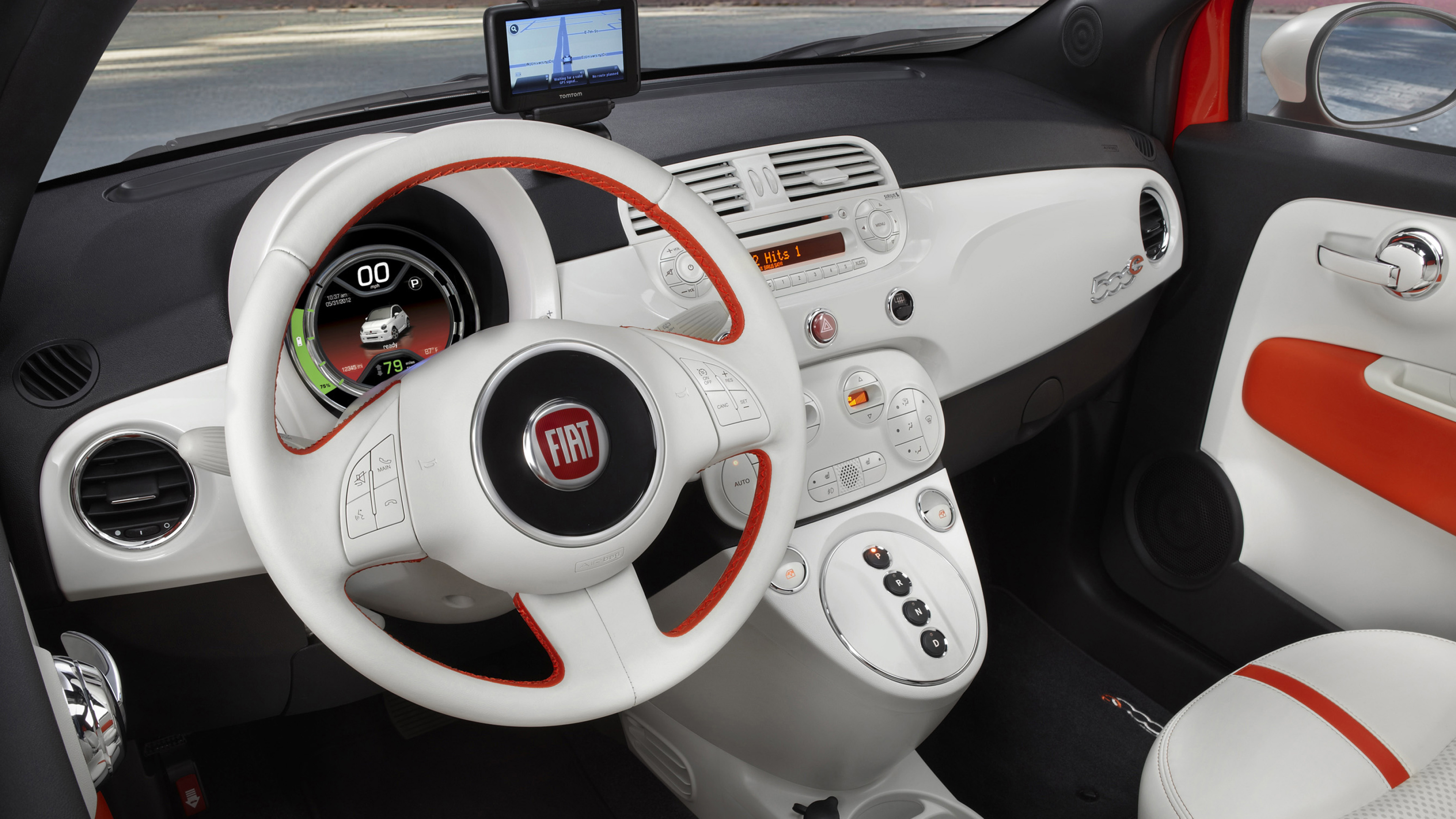 Fiat 500E (Auto), Cars desktop wallpapers, 2013, Auto, 3840x2160 4K Desktop