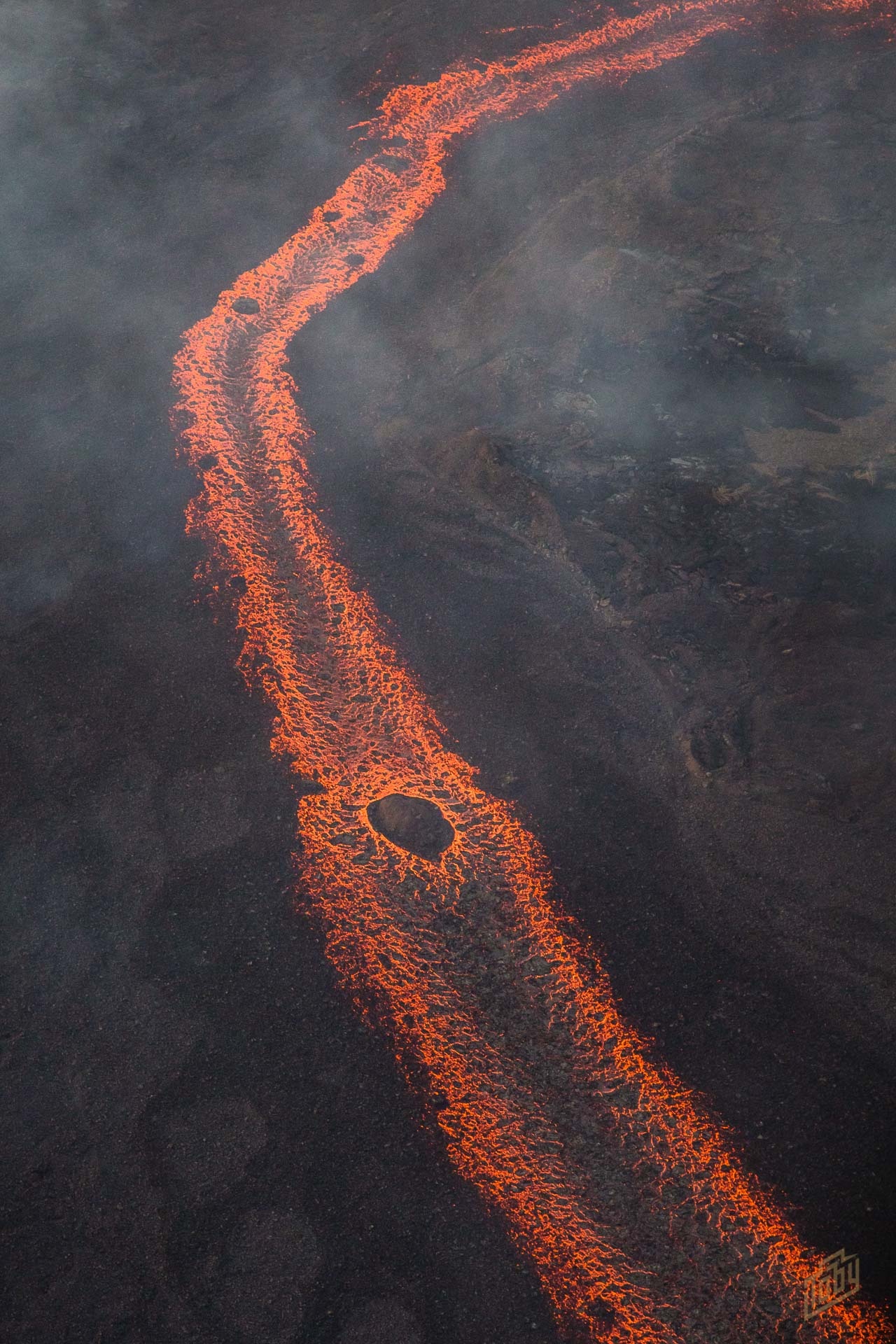 Kilauea volcano, Aerial storytelling, Astonishing visuals, Planet Unicorn exhibit, 1280x1920 HD Handy