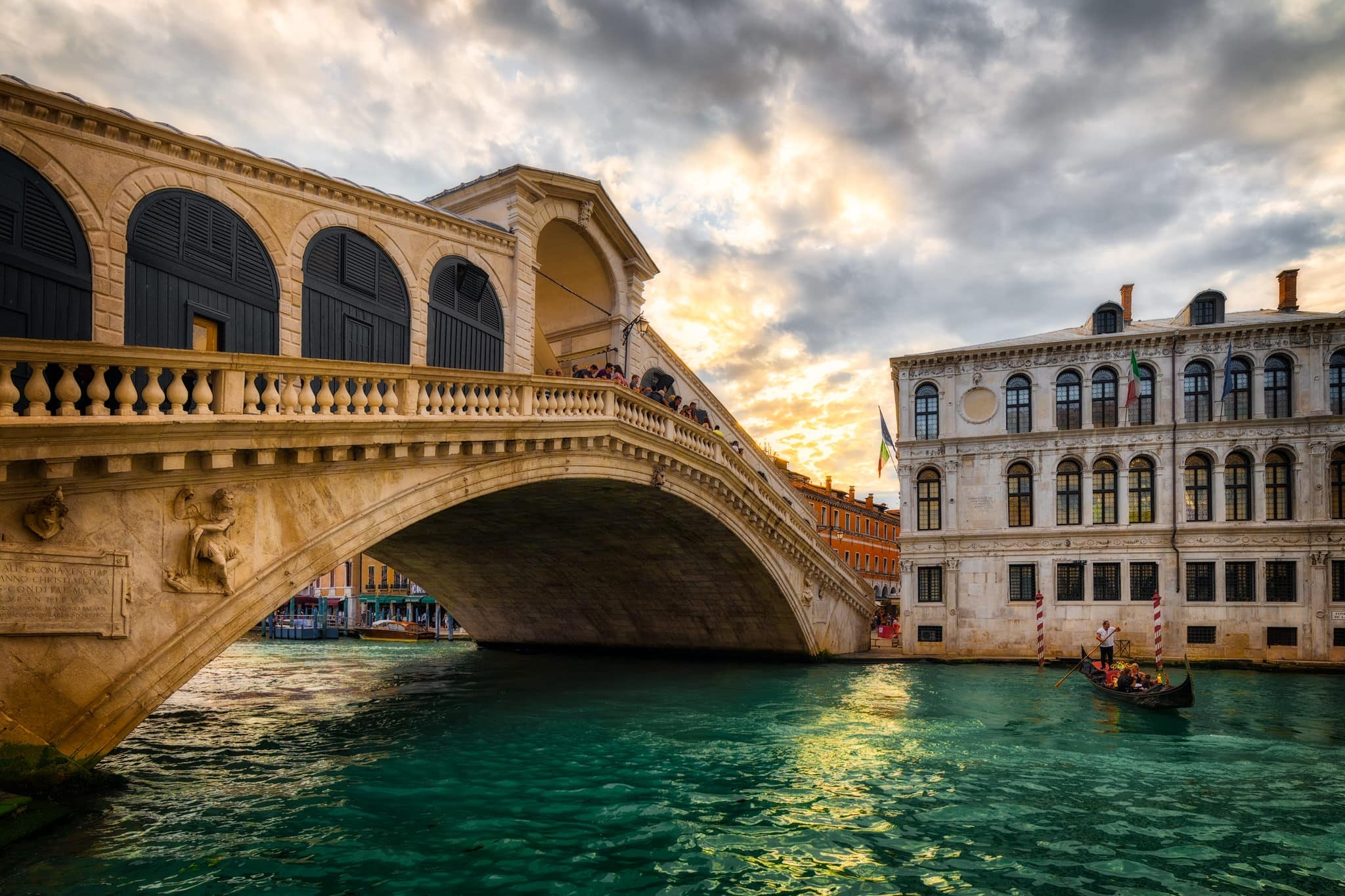 Rialto Bridge, Sunset view, Venice Italy, Fine art photography, 2050x1370 HD Desktop