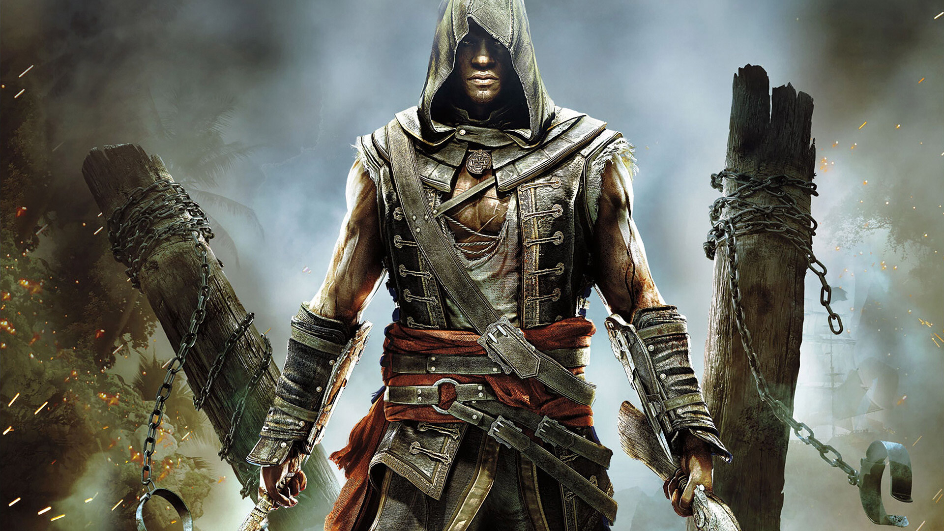 Assassin's Creed: Black Flag - Freedom Cry, Adewale, Ubisoft Quebec. 1920x1080 Full HD Background.