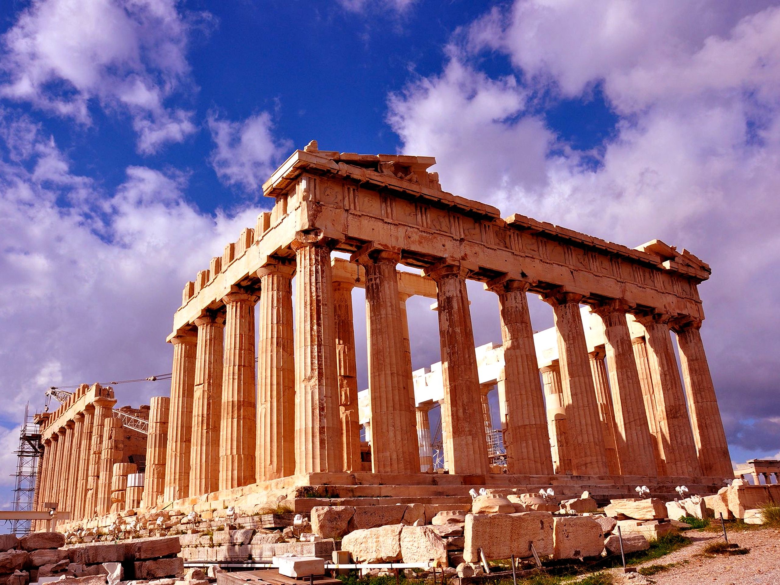 Parthenon wallpaper, Athens, Ancient monument, Greek history, 2560x1920 HD Desktop