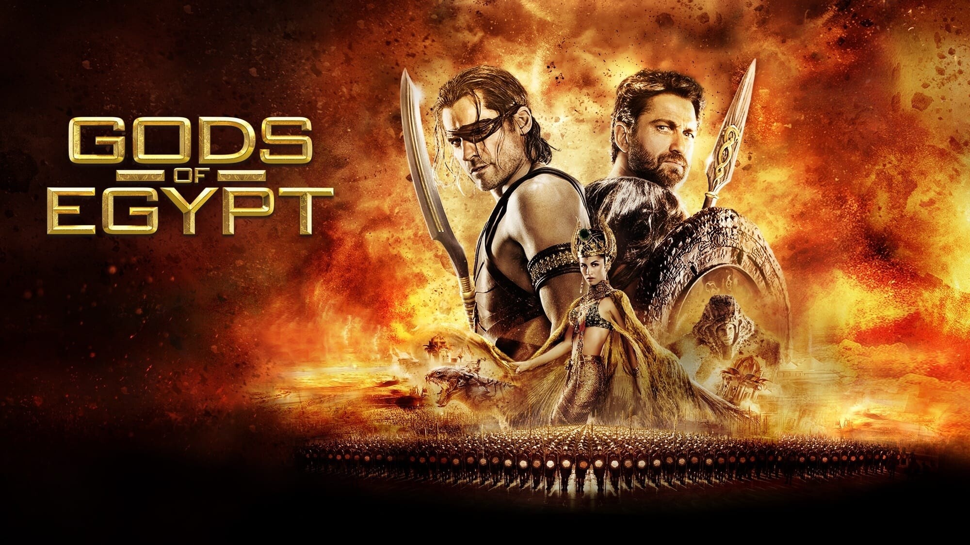 Gods of Egypt (Movie): The first feature film to shoot with Panavision's Primo 70 series of lenses. 2000x1130 HD Wallpaper.