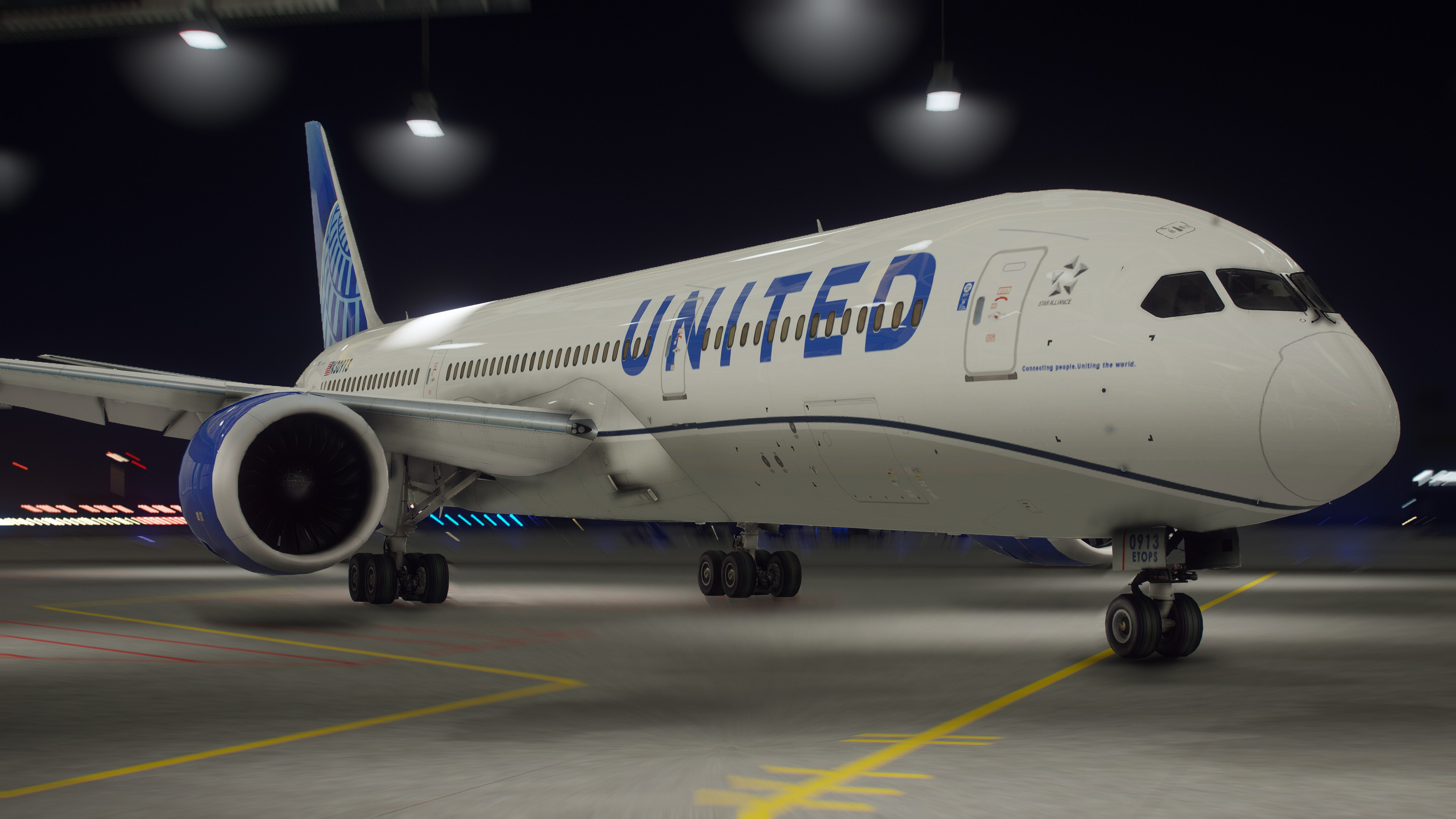 United Airlines, Download free mods, Airbus Boeing, 3840x2160 4K Desktop