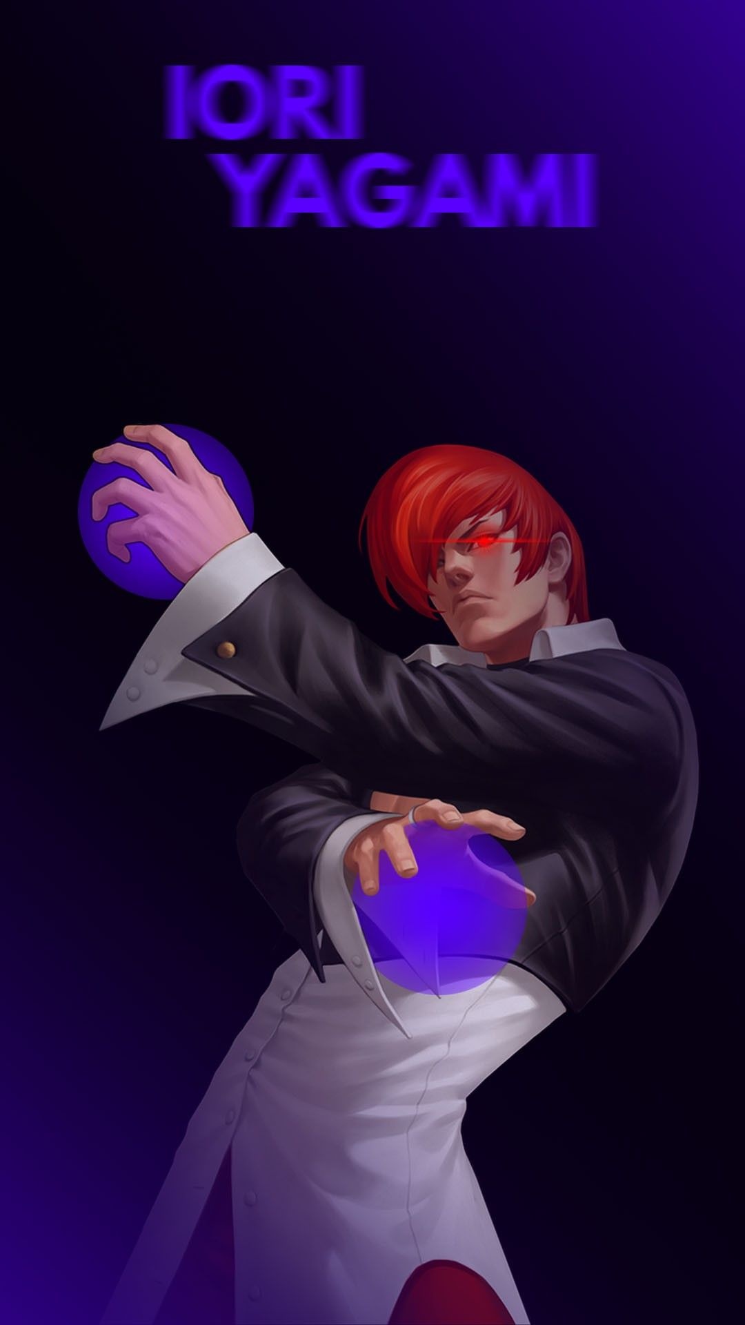 Iori Yagami, Gaming character, Fighter inspiration, Street Fighter, 1080x1920 Full HD Handy