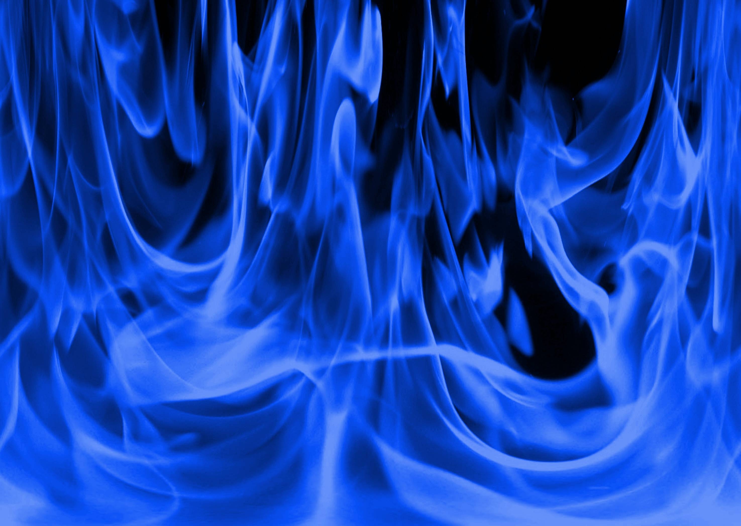 Blue flames, Enchanting colors, Mystical energy, Cool intensity, Serene ambiance, 2950x2100 HD Desktop
