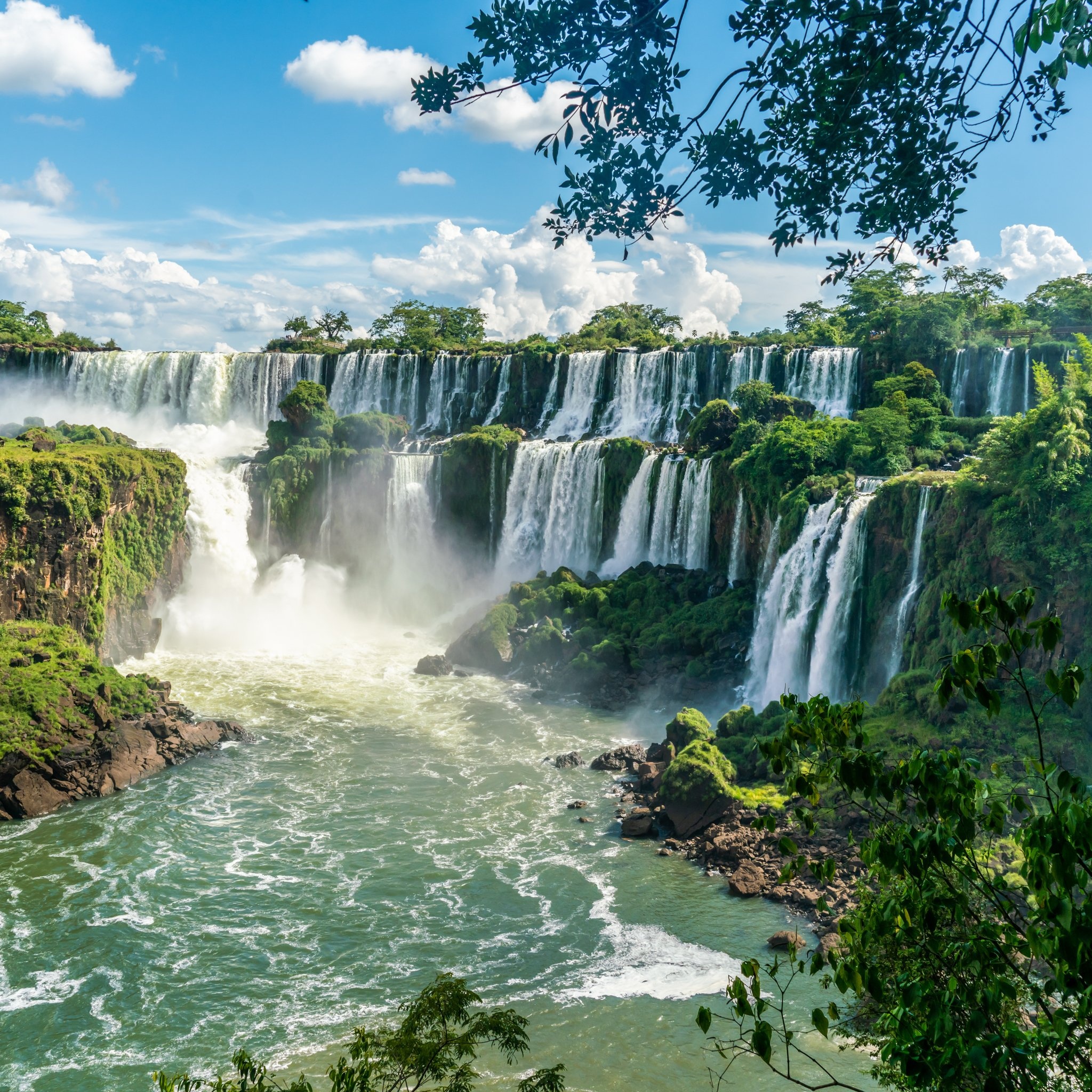 Iguazu Falls, Bucket list, Natural wonder, Travel, 2050x2050 HD Phone