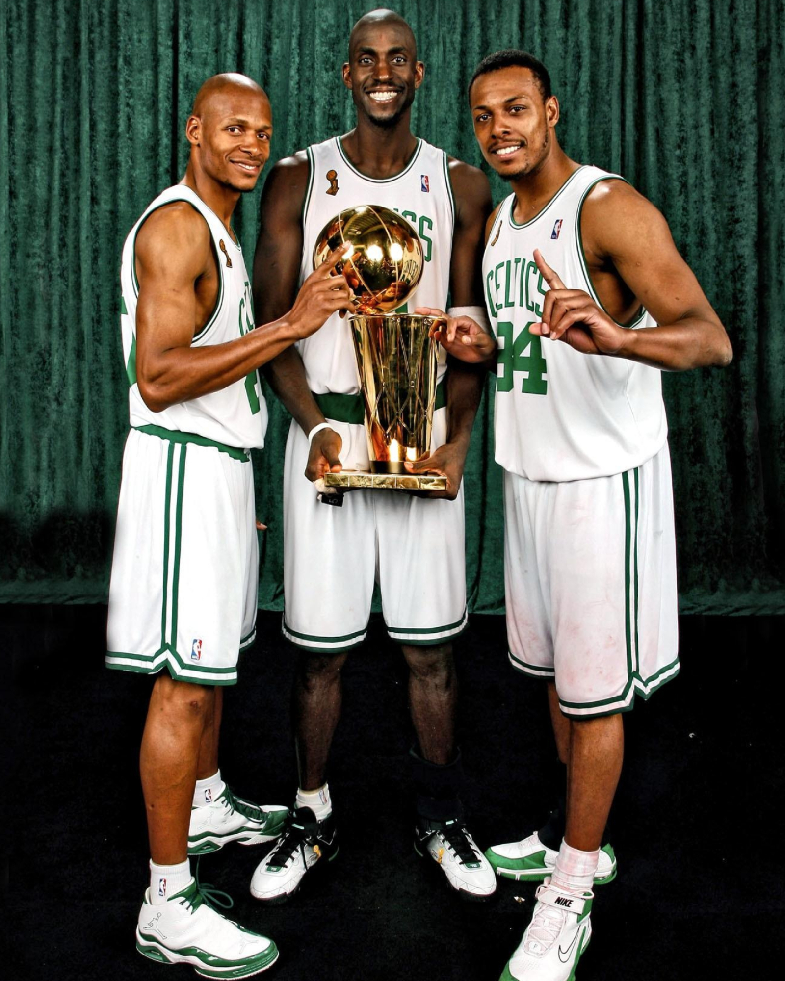 Kevin Garnett, Paul Pierce, Ray Allen, Boston Celtics, 1600x2000 HD Phone