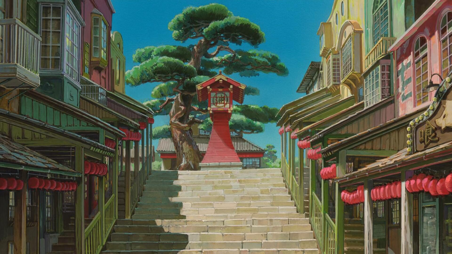 Spirited Away: The 2001 award-winning anime movie by the legendary Hayao Miyazaki. 1920x1080 Full HD Wallpaper.