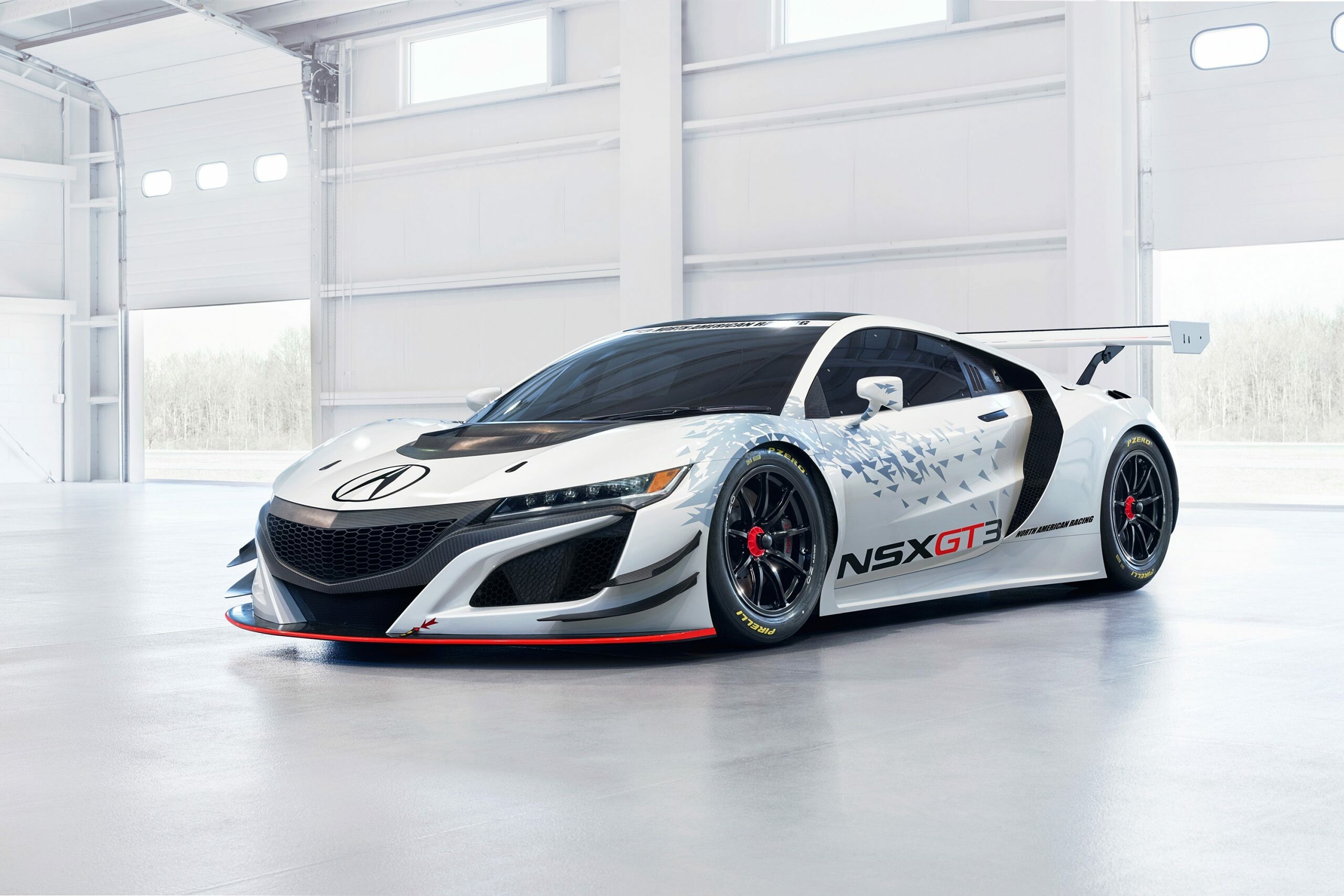 Acura: NSX GT3, Mid-engined coupe sports car. 2560x1710 HD Background.