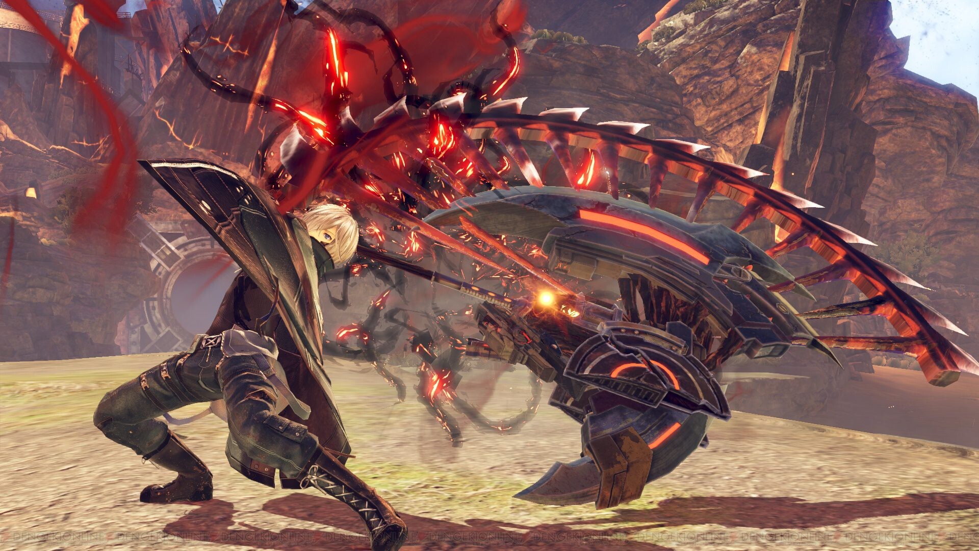 God Eater (Game): A sci-fi action role-playing series released on February 4, 2010 for the PlayStation Portable. 1920x1080 Full HD Background.