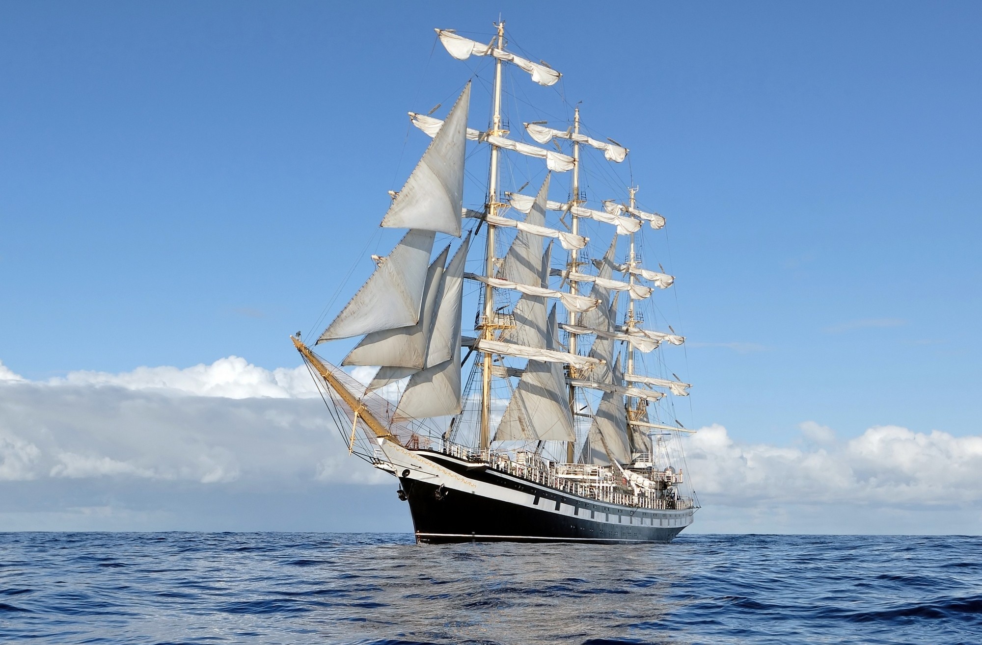 Windjammer: A large sailing ship, Built to carry cargo in the nineteenth and early twentieth century. 2000x1320 HD Wallpaper.