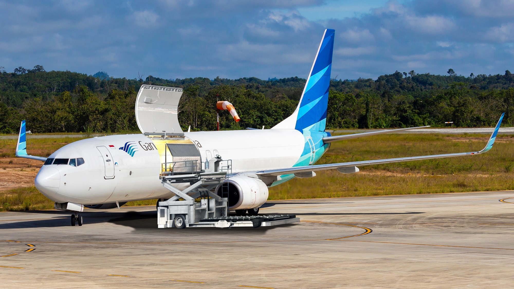 Garuda Indonesia, Freighter fleet, Cargo logistics, Airline operation, 2000x1130 HD Desktop