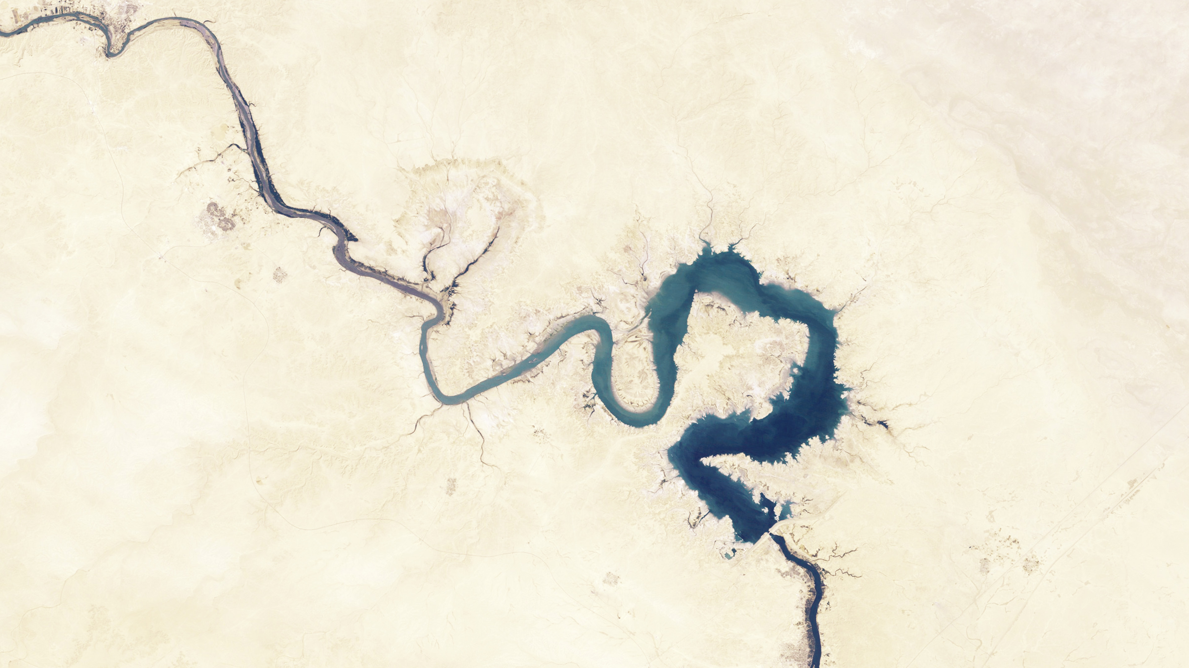 Euphrates River, Earthview space land, Blue wallpaper, 3840x2160 4K Desktop