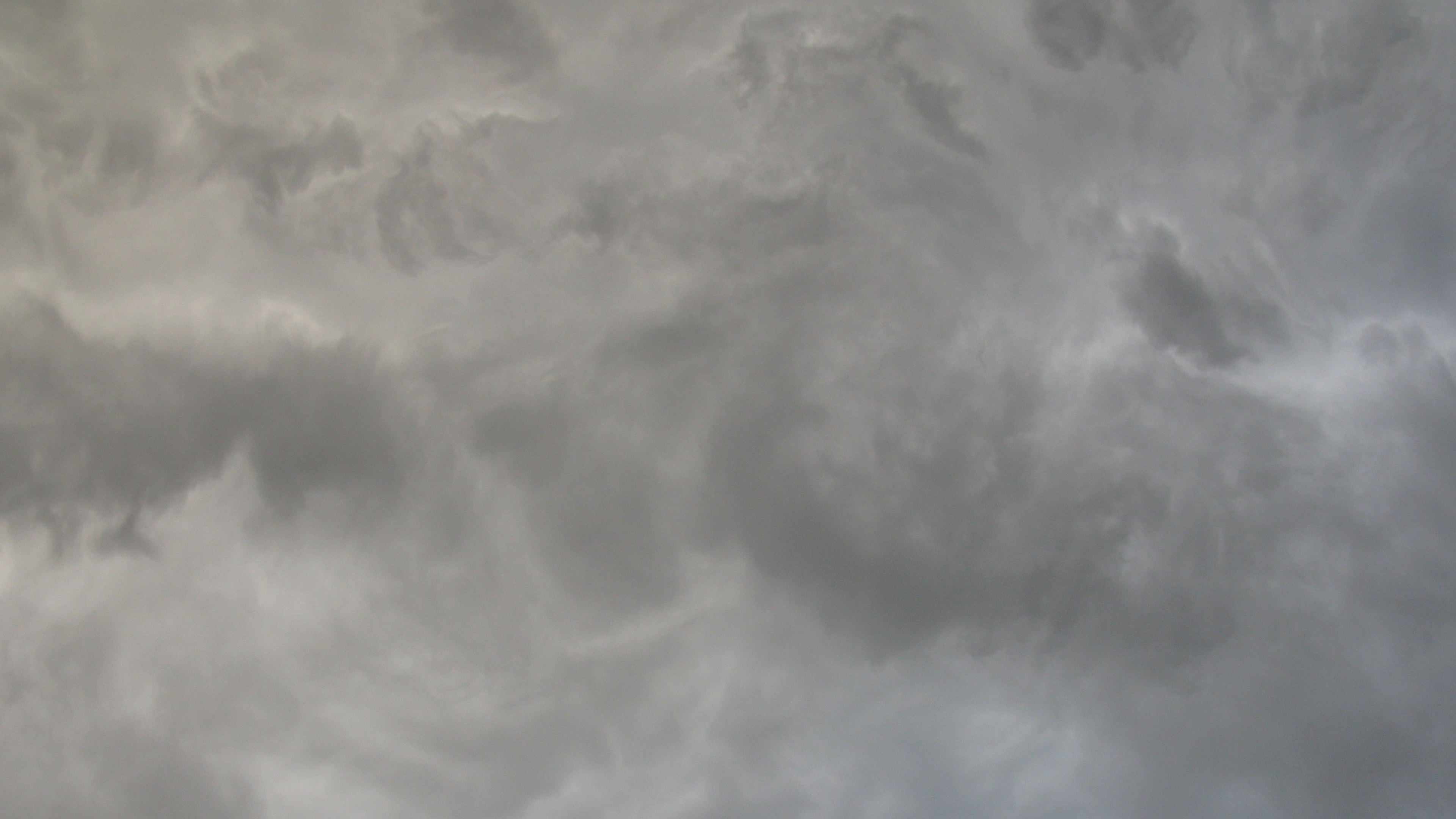 Gray Cloudy Sky: Skies tightly covered with clouds, Hazzy day, Gloomy weather. 3840x2160 4K Wallpaper.