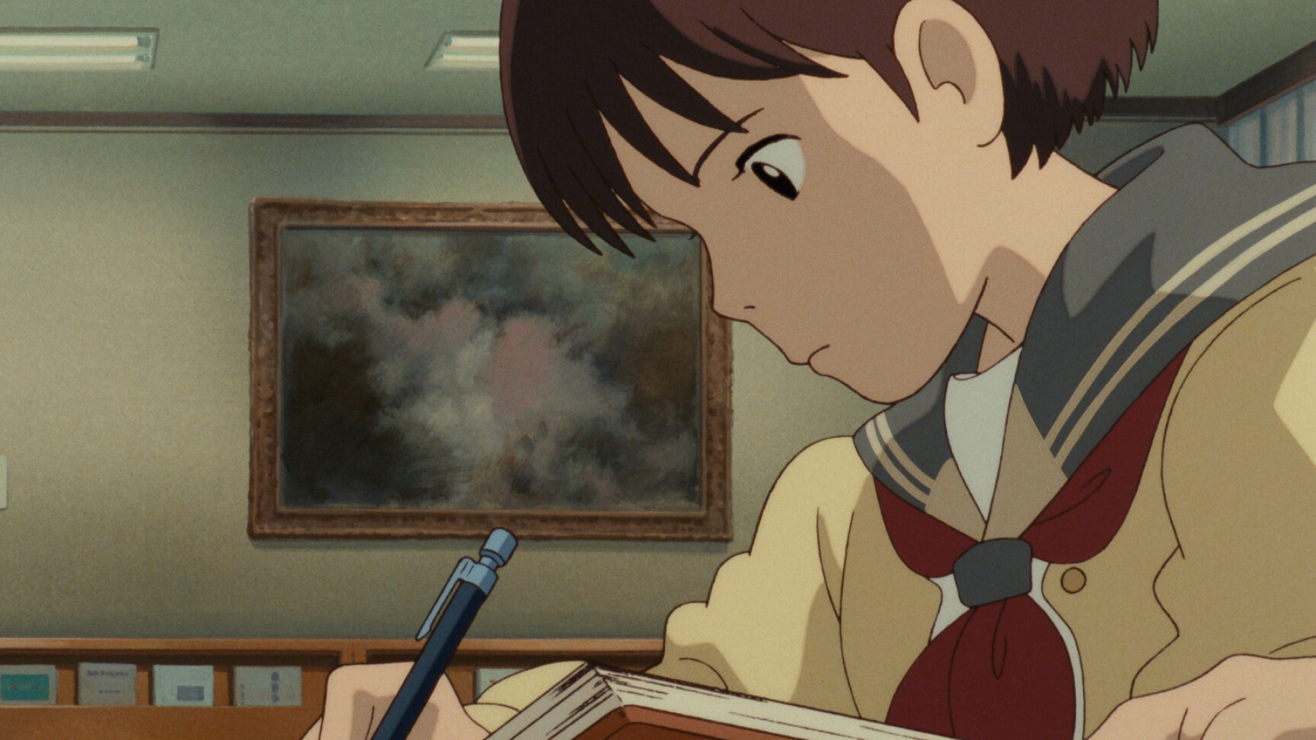 Whisper of the Heart: A junior high school girl living in Tama New Town, a Tokyo suburb. 1920x1080 Full HD Wallpaper.