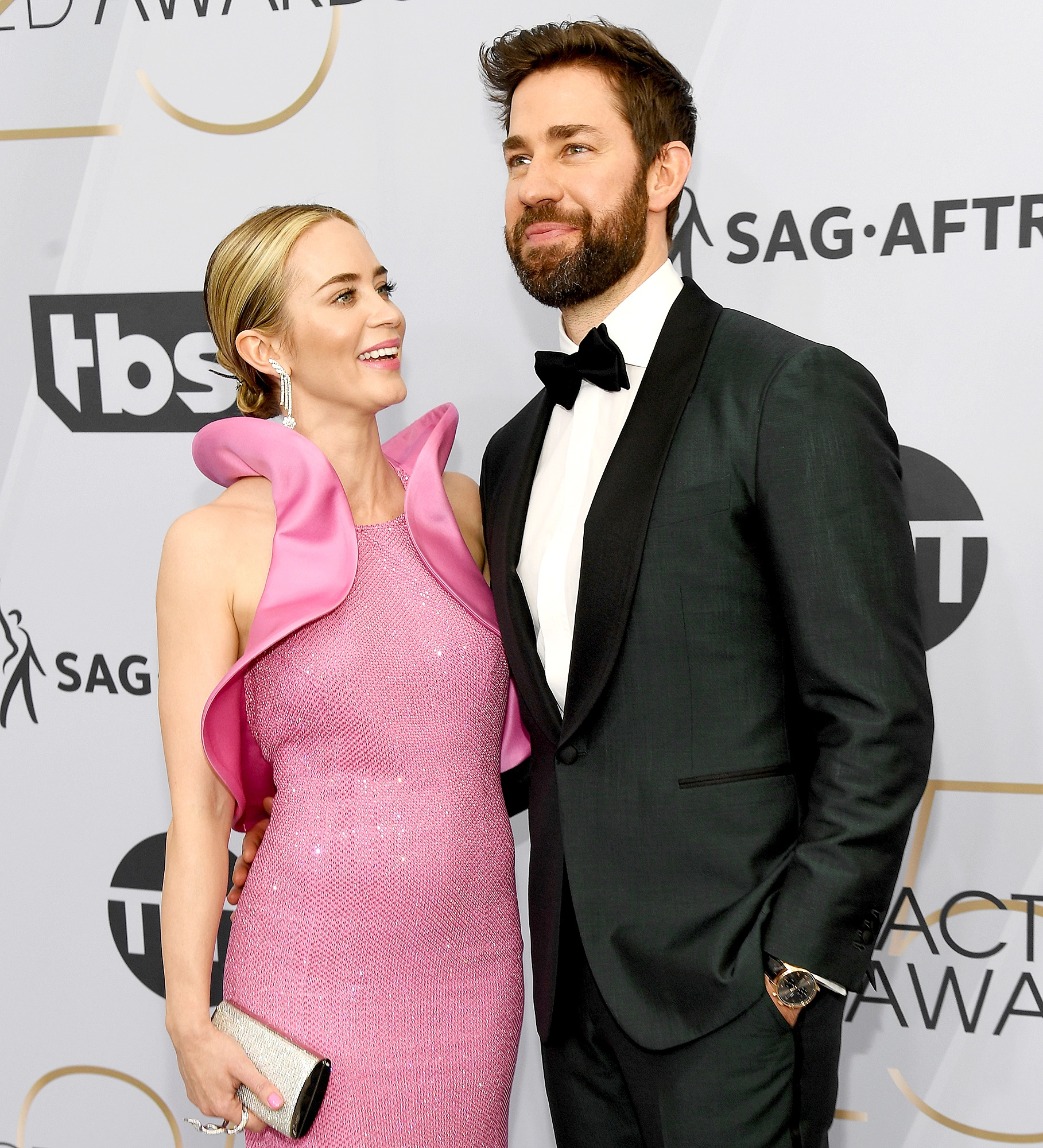 Emily Blunt and John Krasinski: The couple confirmed working together on A Quiet Place Part II in July 2019. 1820x2000 HD Wallpaper.