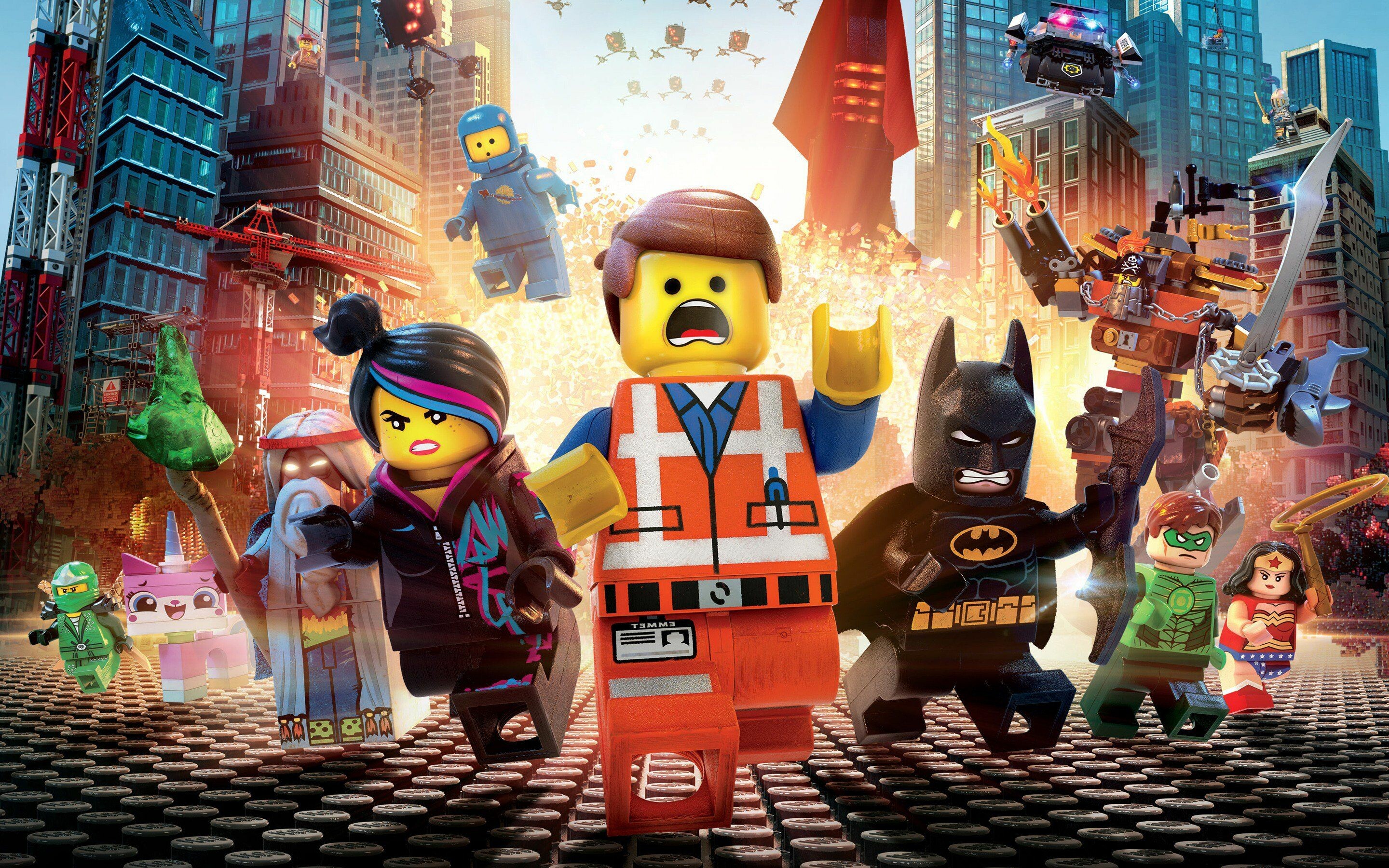 The Lego Movie: Lucy, usually referred to as Wyldstyle, Emmet. 2880x1800 HD Wallpaper.