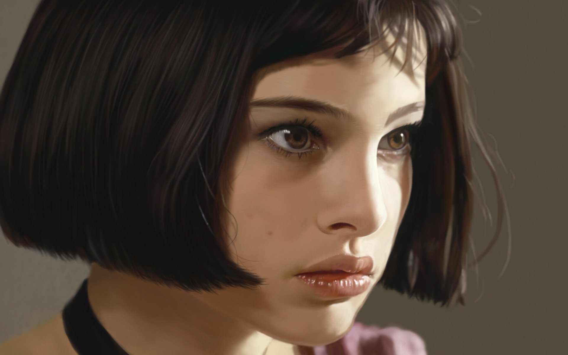 Leon: Mathilda portrayed by Natalie Portman, The Professional. 1920x1200 HD Wallpaper.