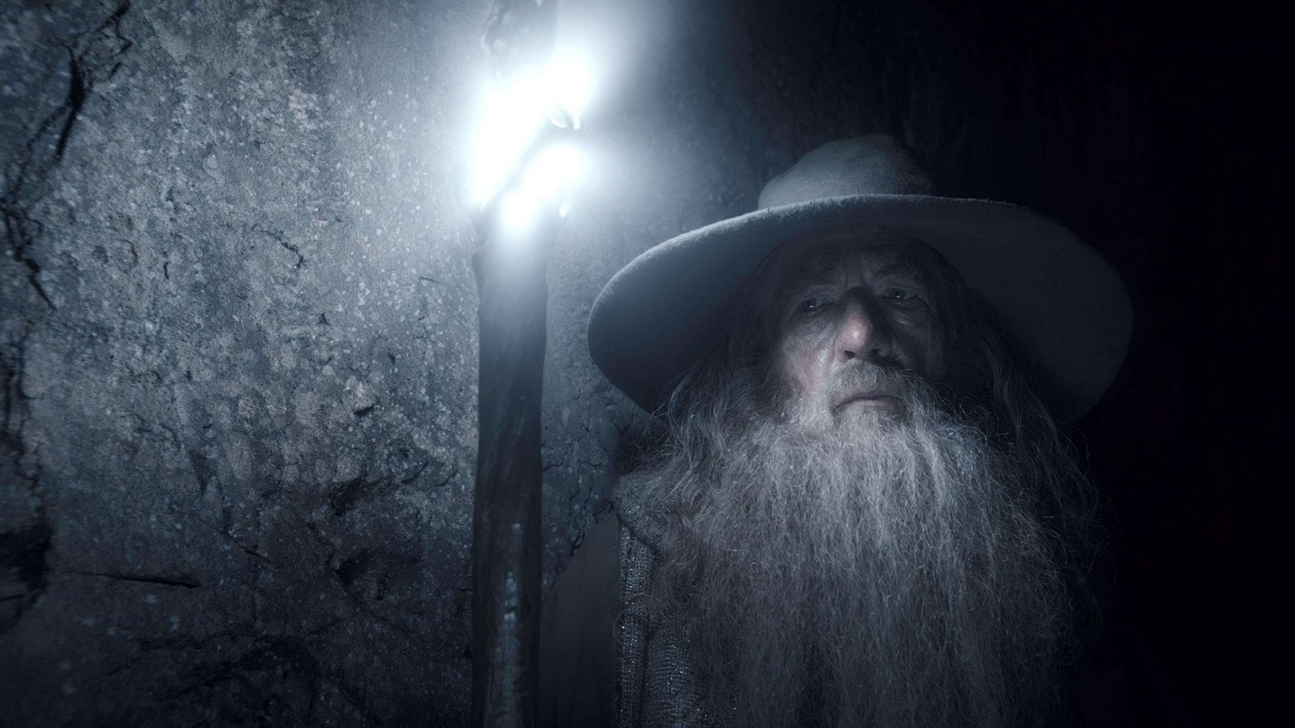 Gandalf the White, The Hobbit, Desolation of Smaug, High resolution, 2560x1440 HD Desktop