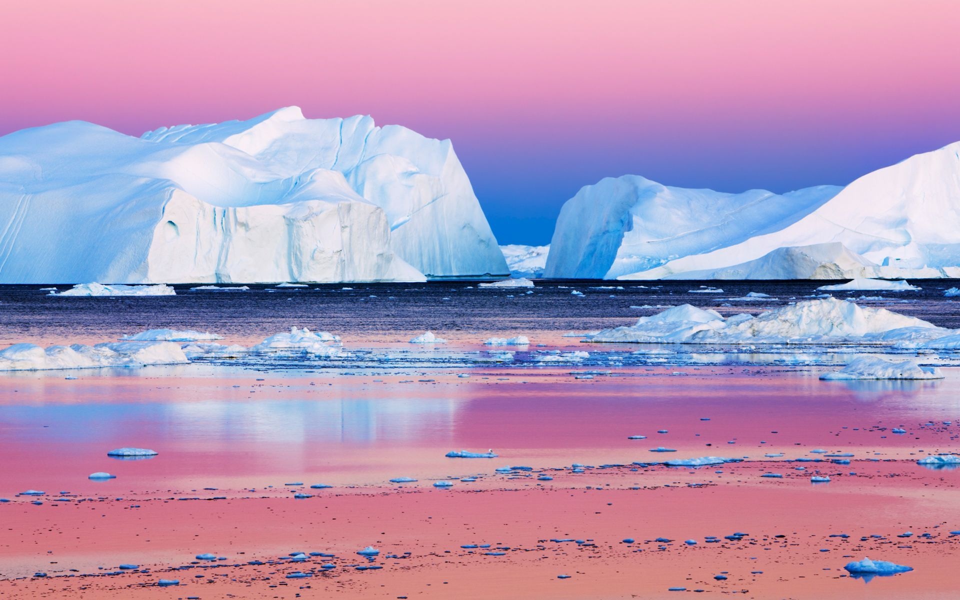 Arctic Ocean, Stunning sunsets, Frozen landscapes, Arctic beauty, 1920x1200 HD Desktop