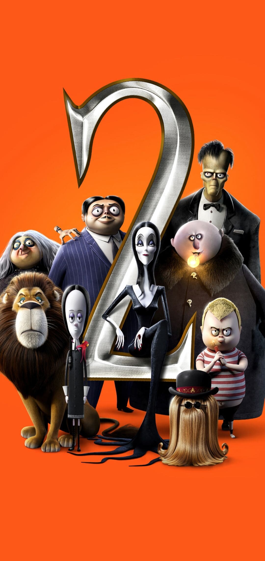 The Addams Family 2: The story of the Addamses as they go on a road trip, 2021. 1080x2280 HD Wallpaper.