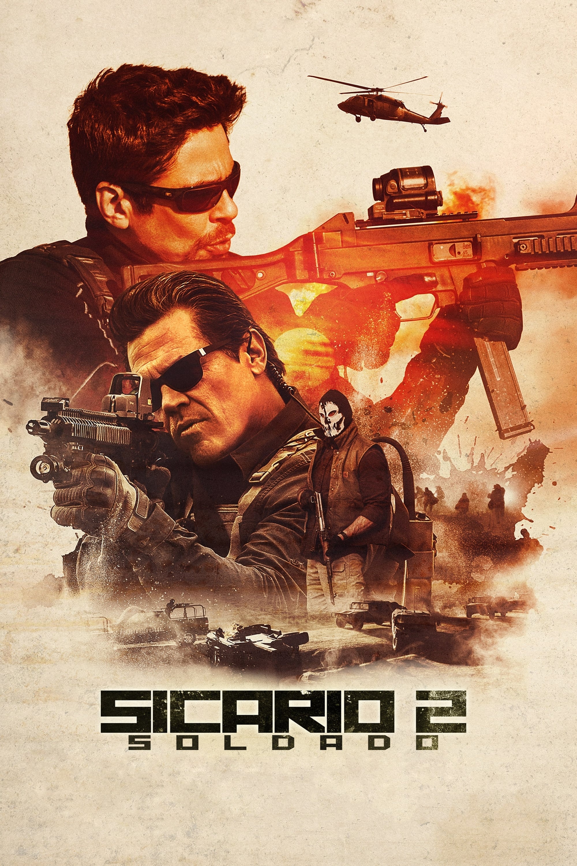 Sicario: Day of the Soldado, Intense action, Movie posters, Cartel warfare, 2000x3000 HD Handy